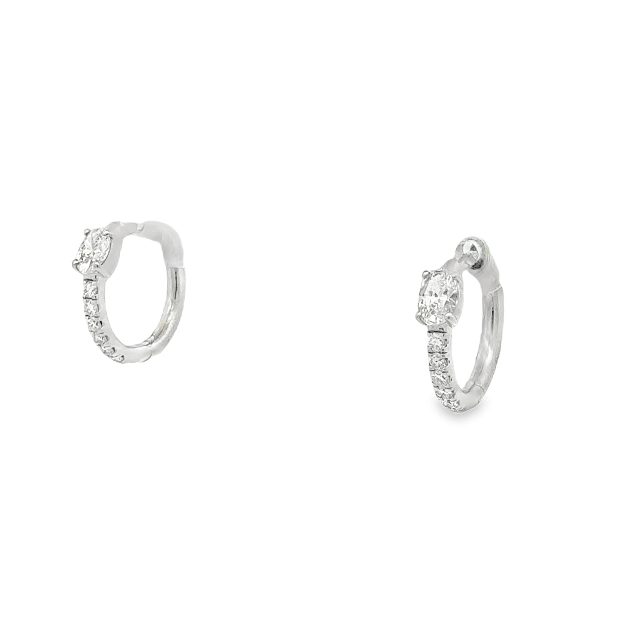 .68ctw Lab Diamond Oval Huggies