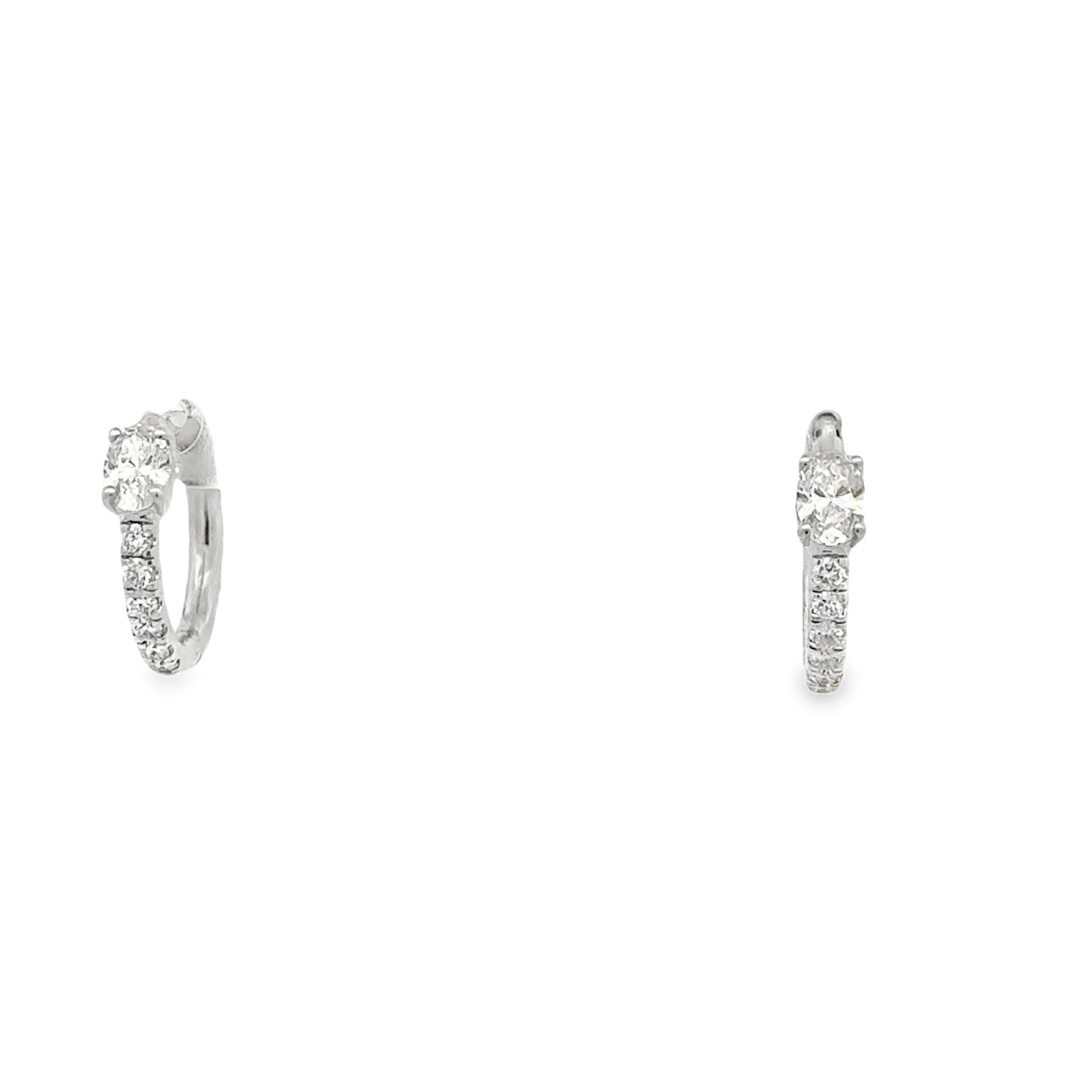 .68ctw Lab Diamond Oval Huggies