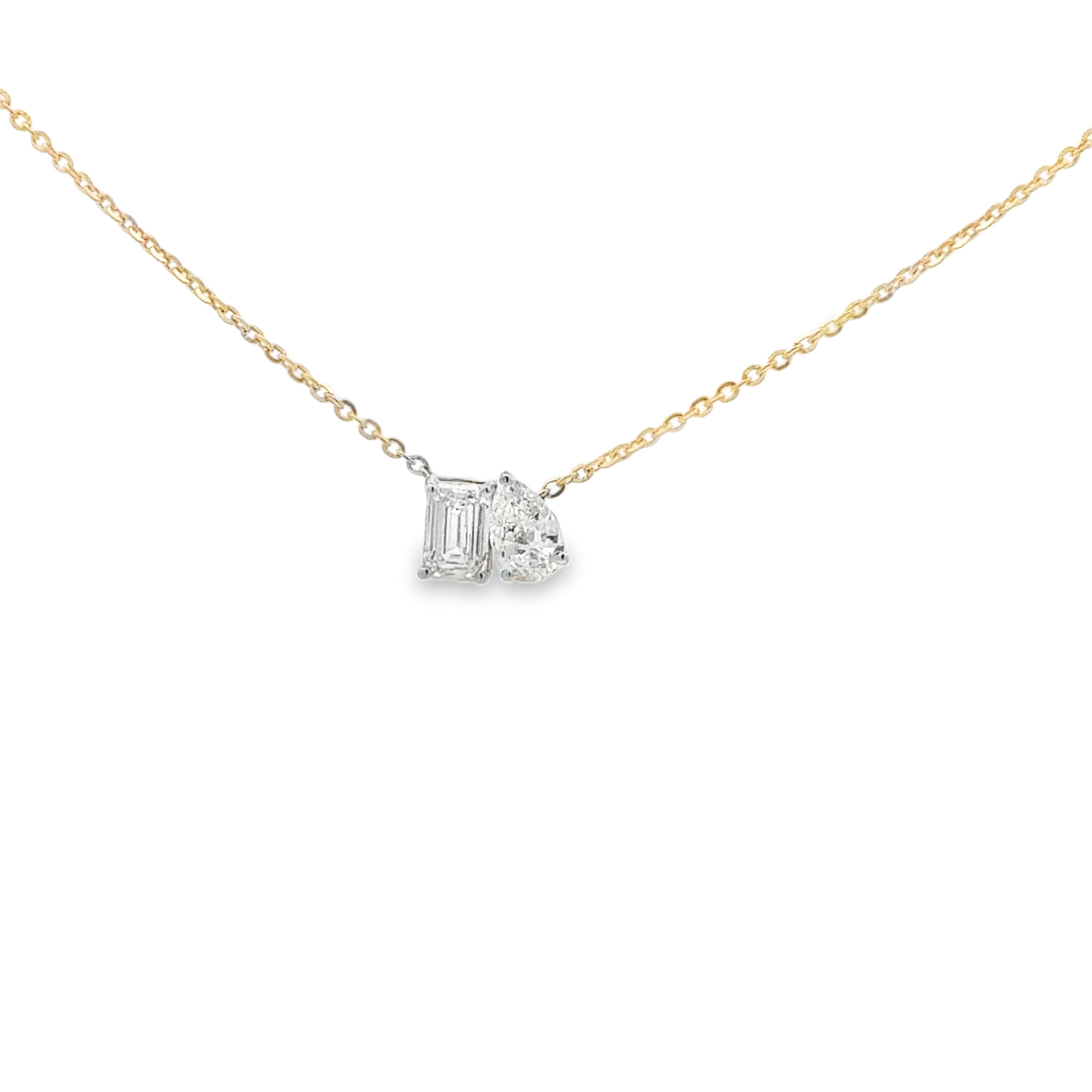 1.00ctw Toi et Moi Necklace