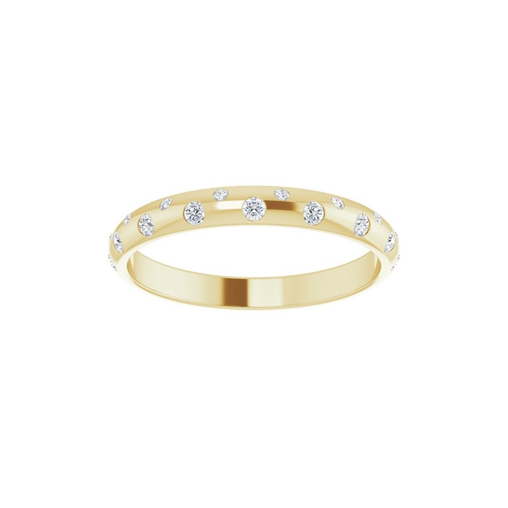 14K Yellow 1/6 CTW Natural Diamond Anniversary Band