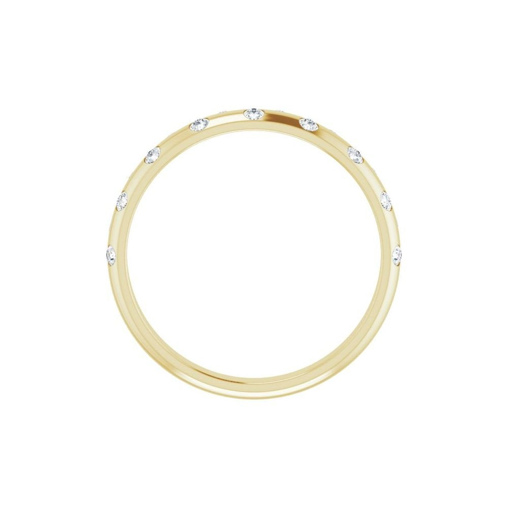 14K Yellow 1/6 CTW Natural Diamond Anniversary Band