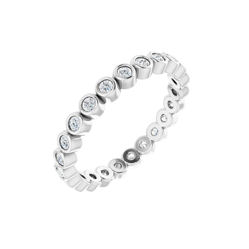 14K Yellow 3/8 CTW Natural Diamond Eternity Band