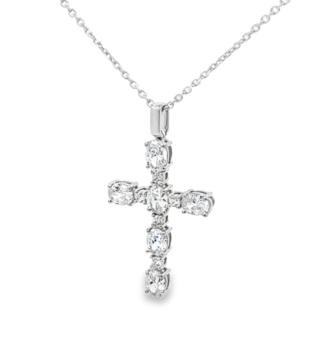 Oval Cross Pendant