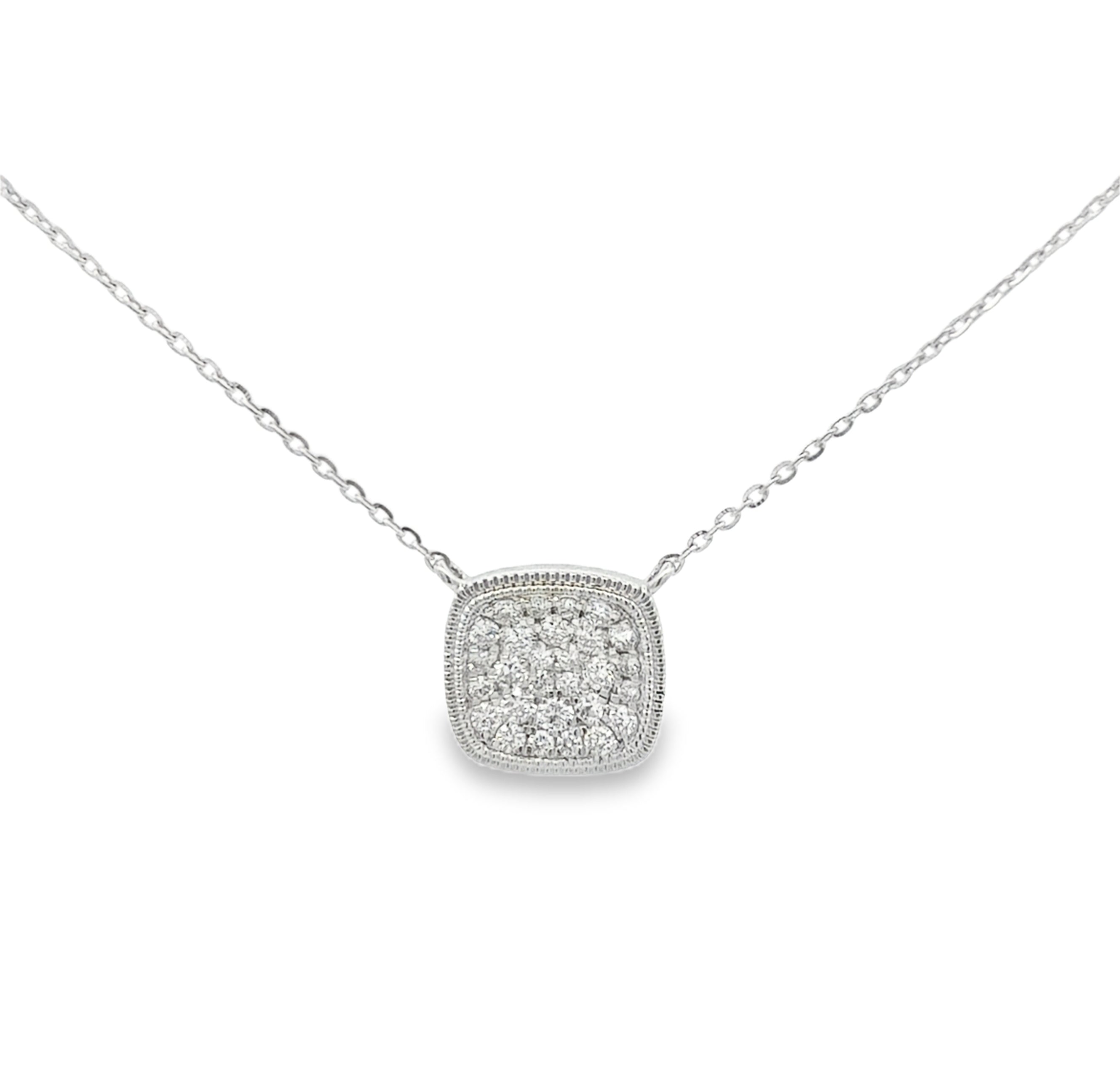 Pavé Square Necklace
