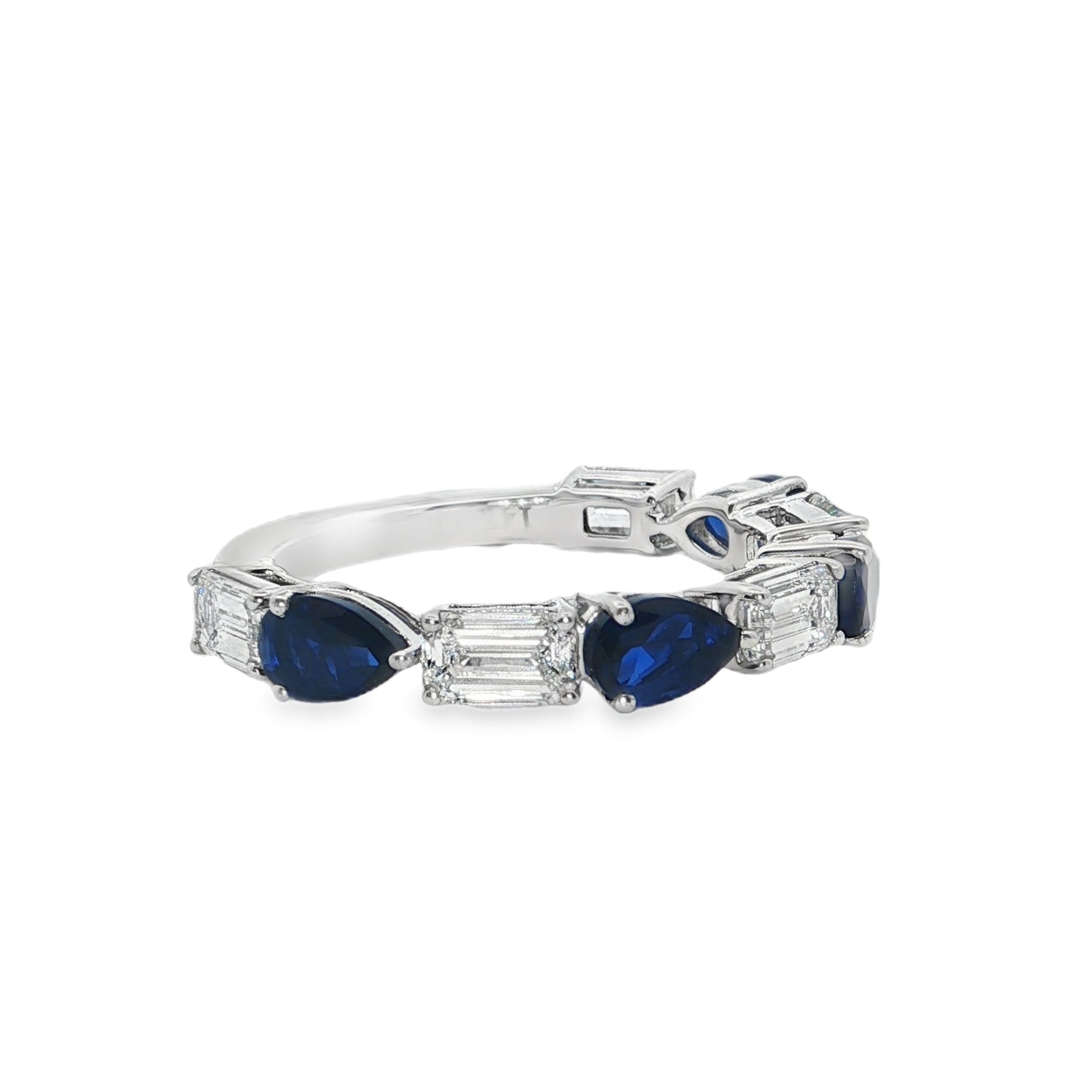 2.50ctw Sapphire and Diamond Band