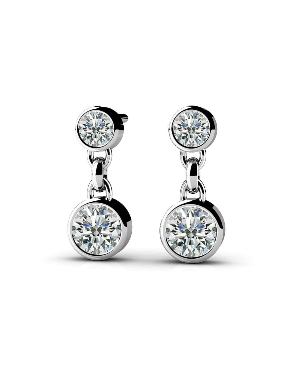 Diamond Dangle Earrings