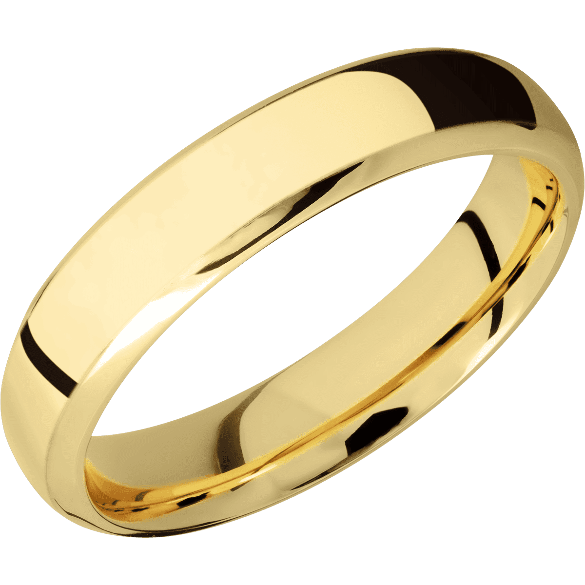 14K Yellow Gold + Polish , Polish Finish