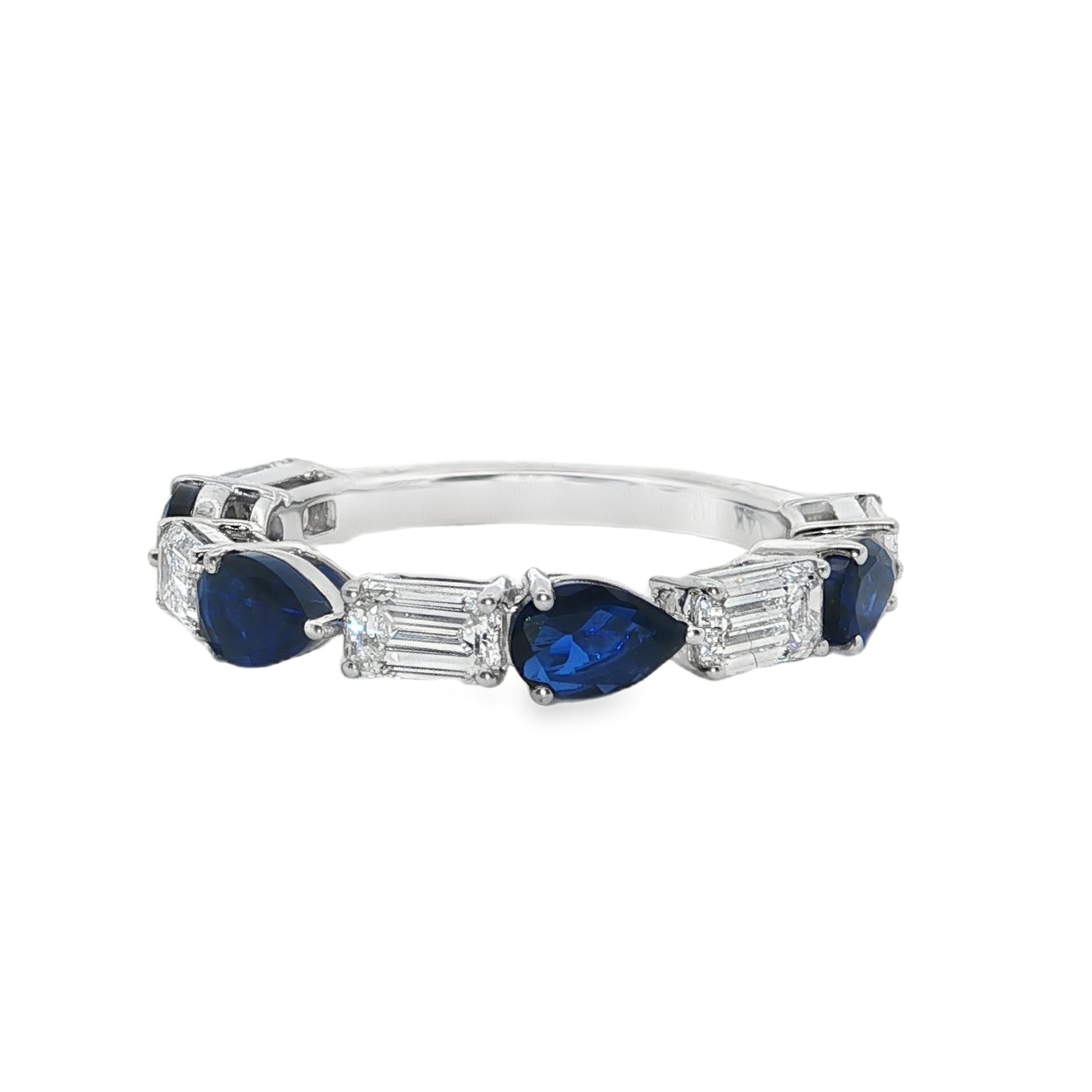2.50ctw Sapphire and Diamond Band