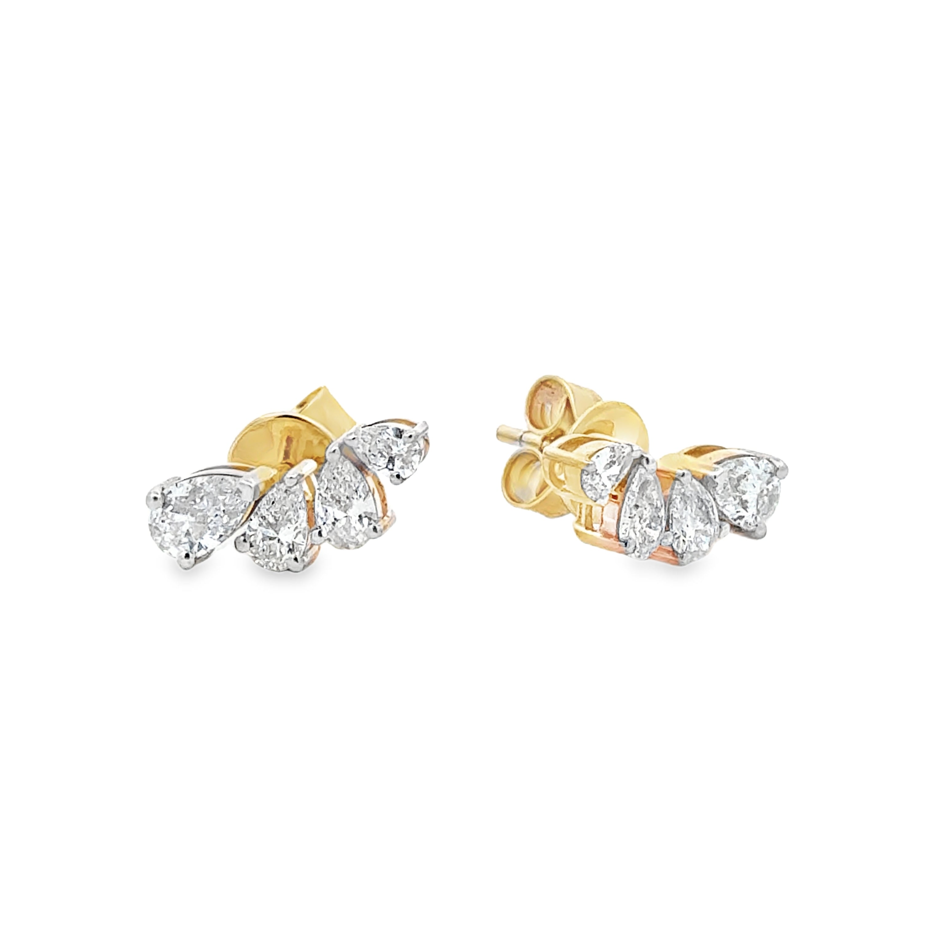 Pear Climber Earrings