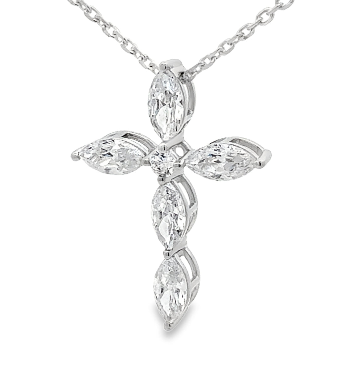 Marquise Cross Pendant