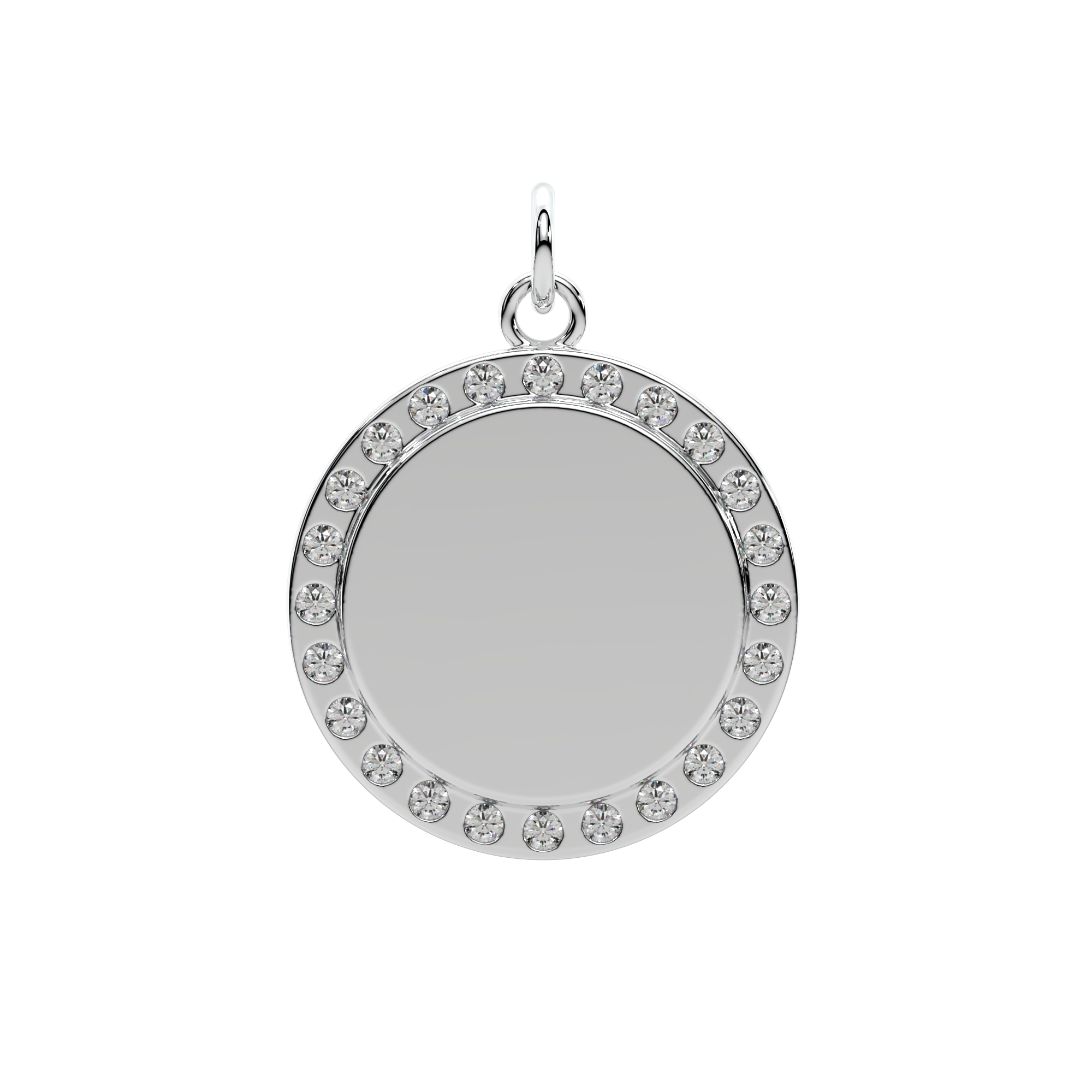 Pavé Round Tag