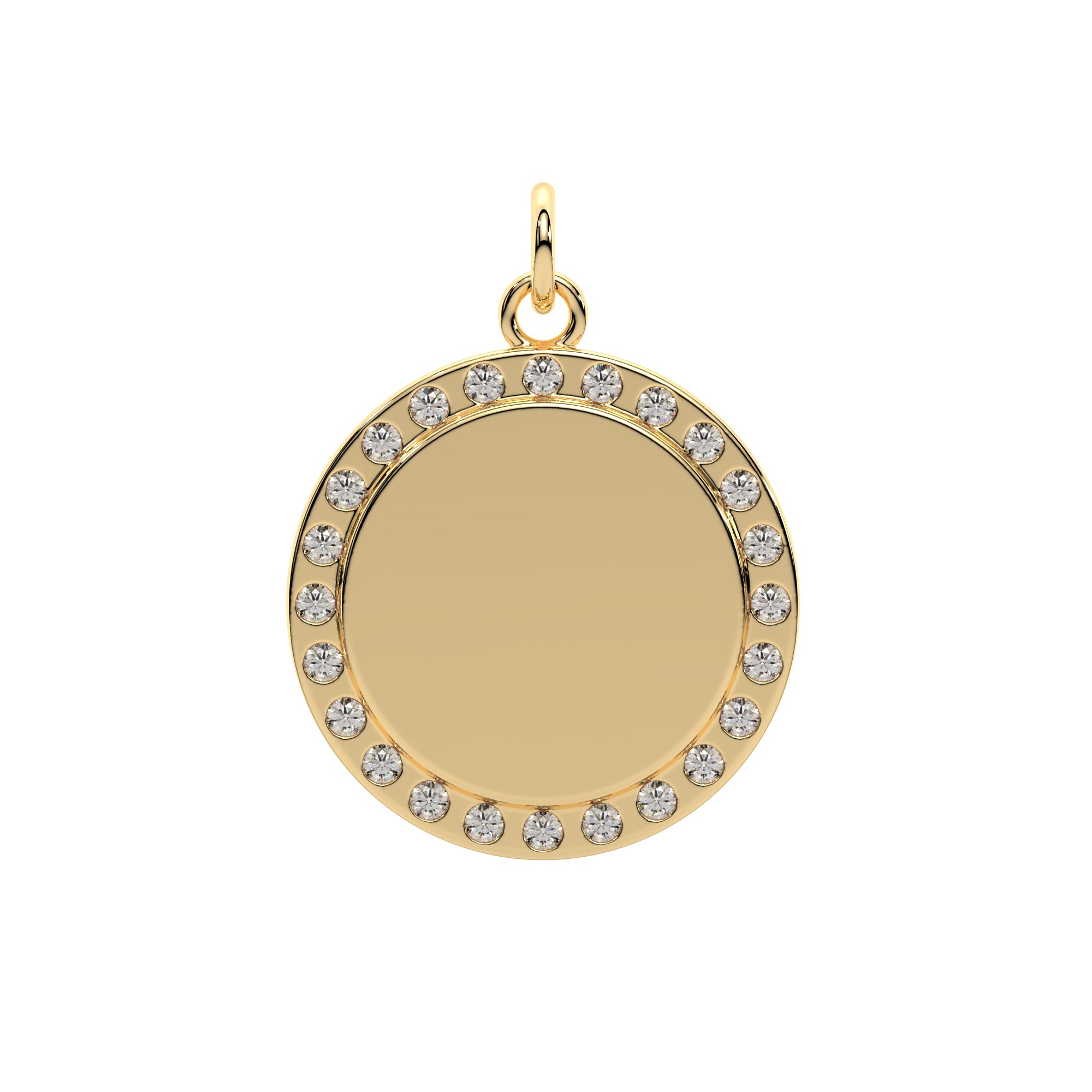 Pavé Round Tag