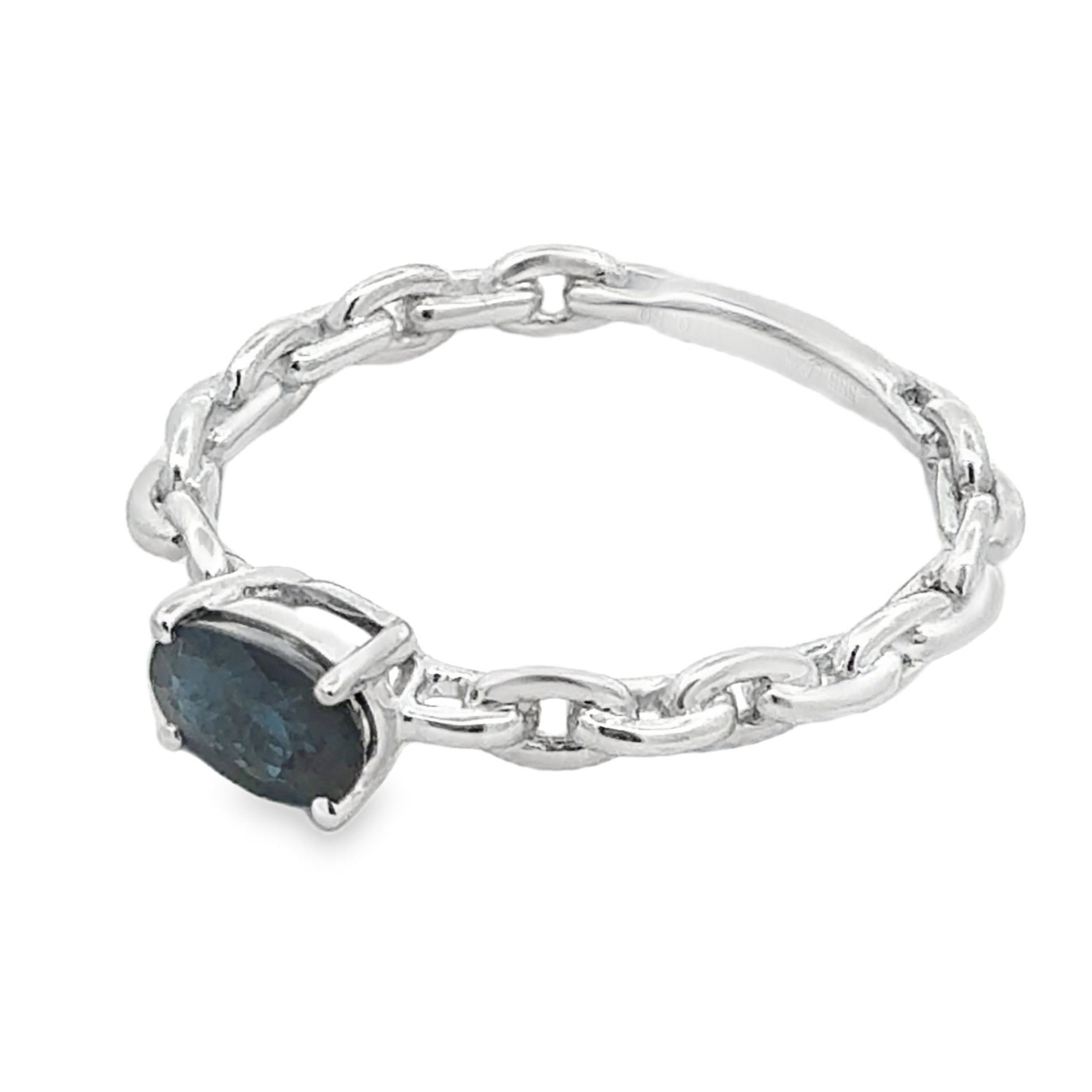 Natural Sapphire Chain Ring