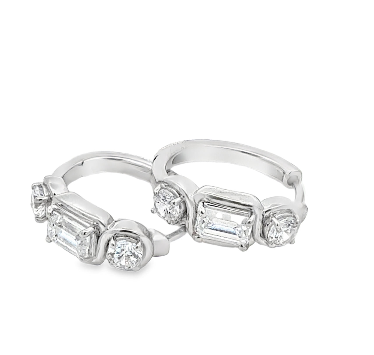 2.50ctw Swirl Multi-Shape Hoops