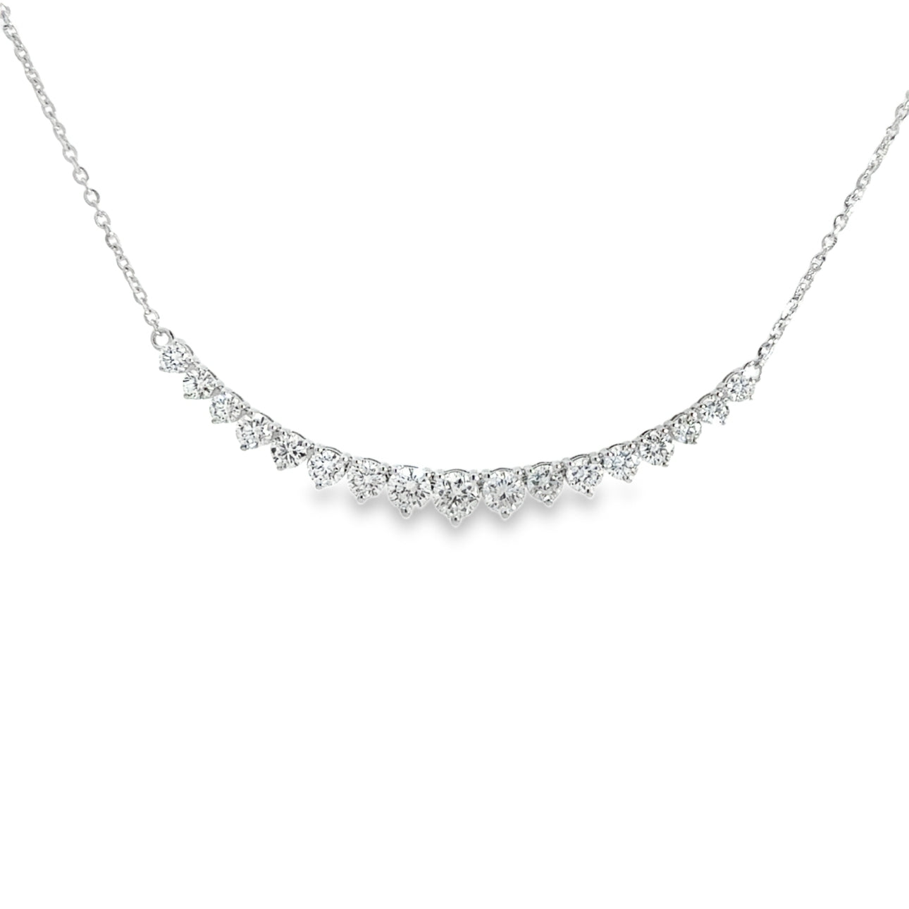 2.00CTW Graduated Diamond Necklace