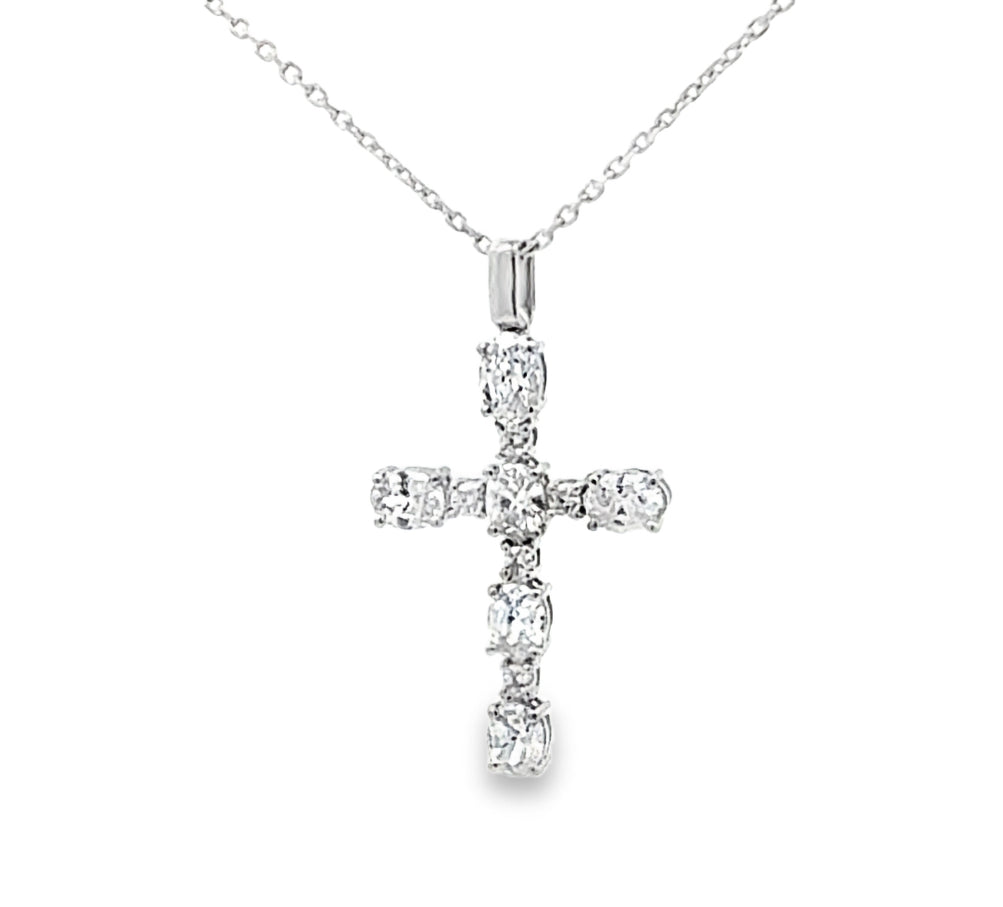 Oval Cross Pendant