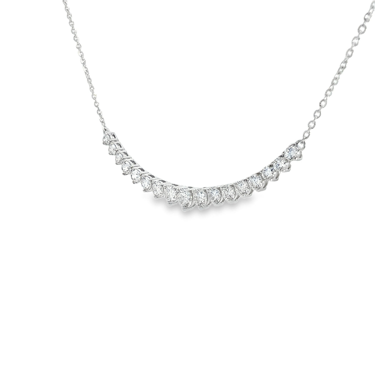 2.00CTW Graduated Diamond Necklace