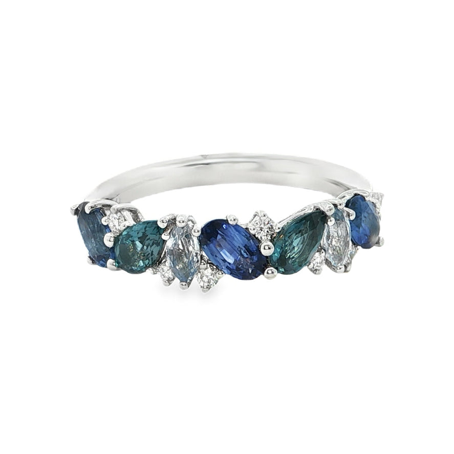Sapphire Multi-Shape Band
