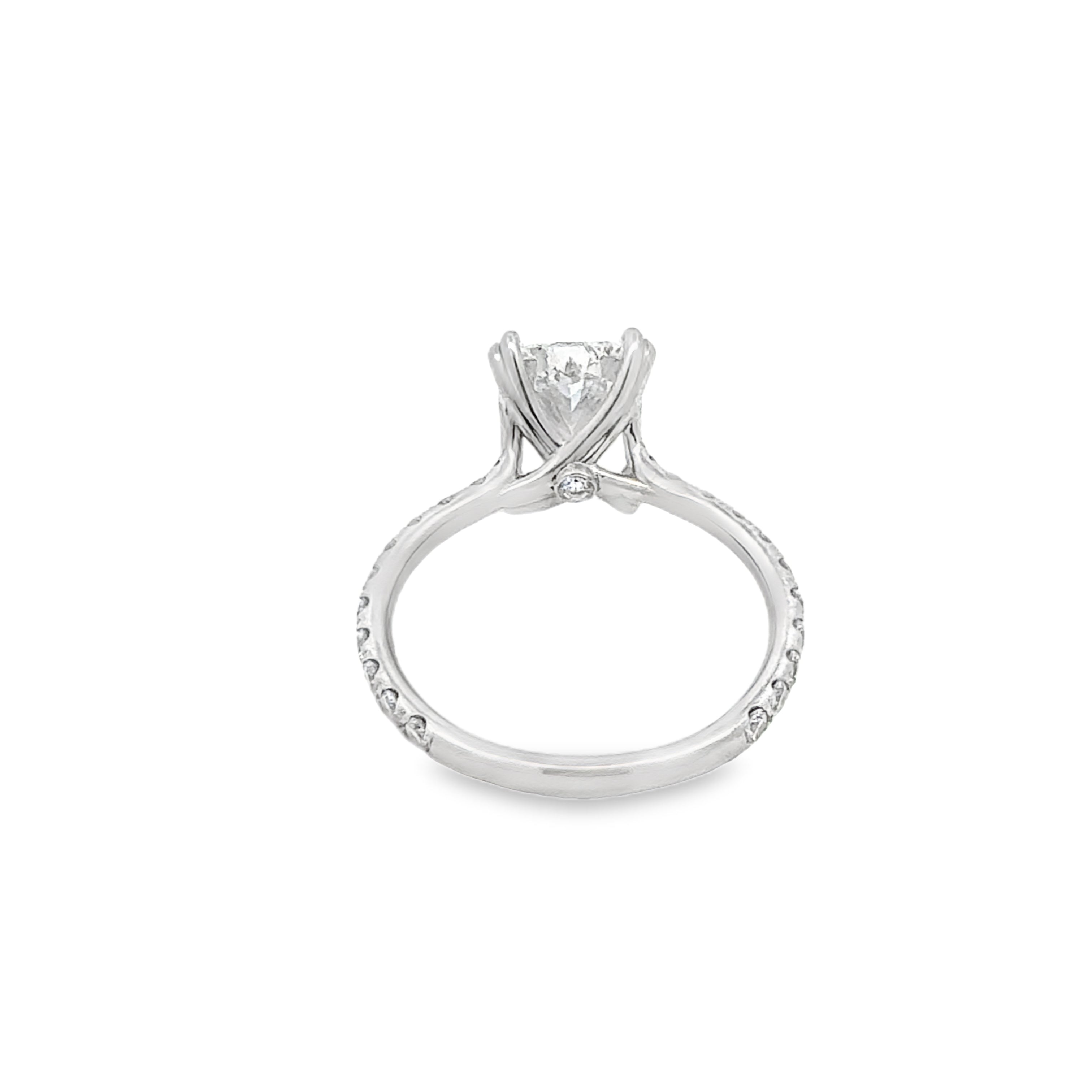 3.41 D-VVS2 Lab Radiant Engagement Ring