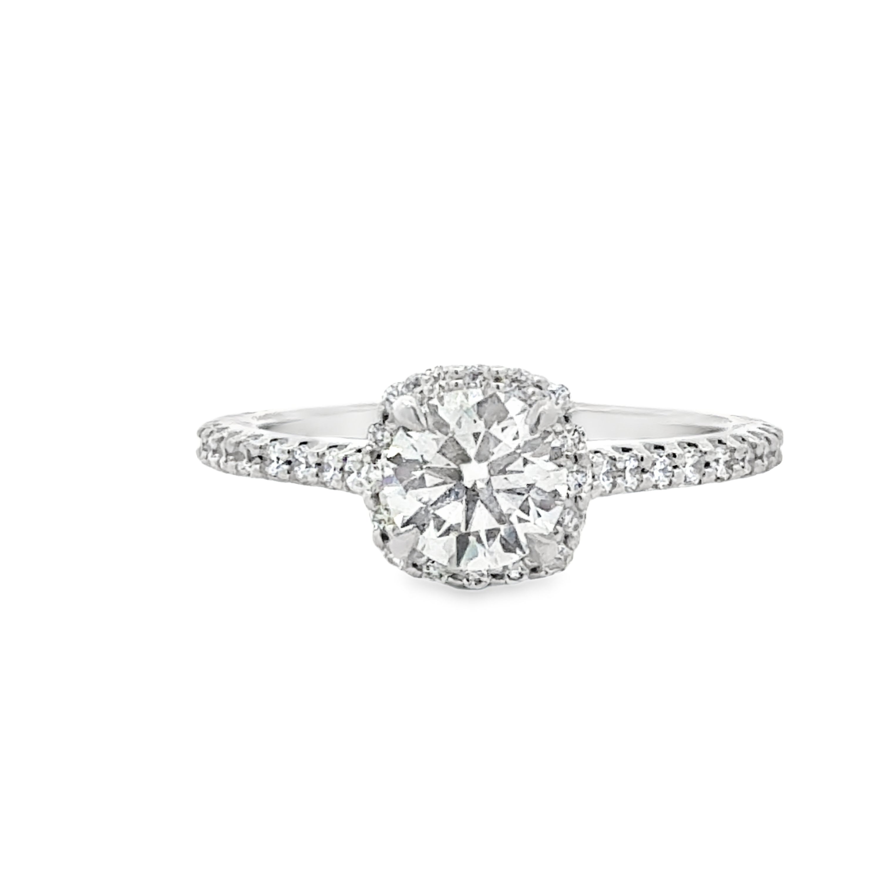 0.72ct D VVS2 Halo Ring