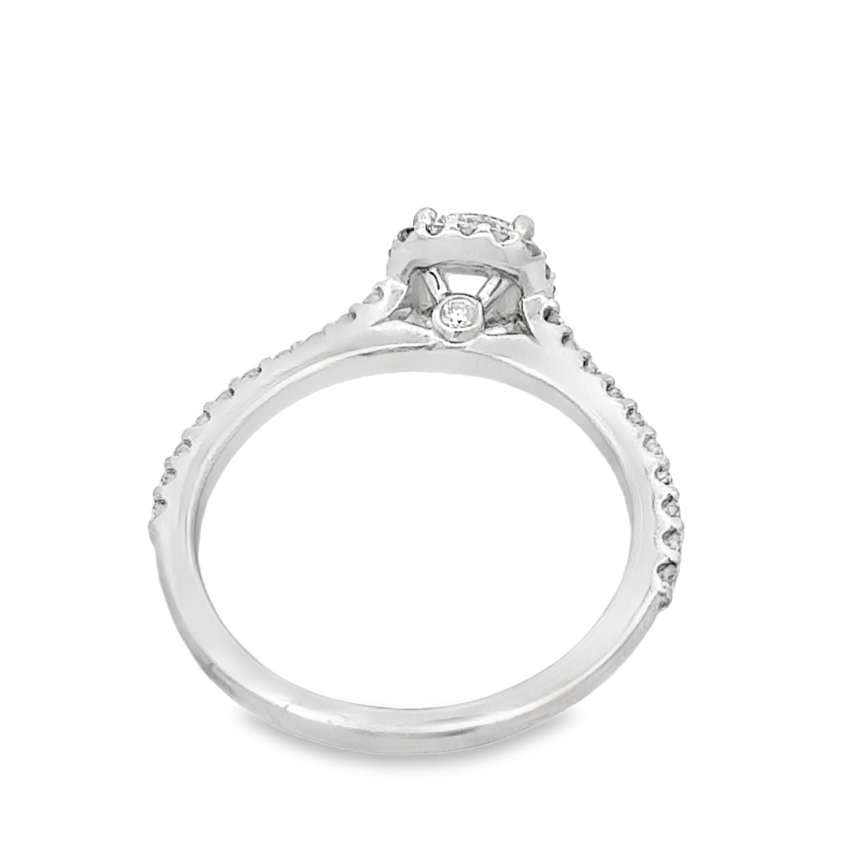 0.72ct D VVS2 Halo Ring