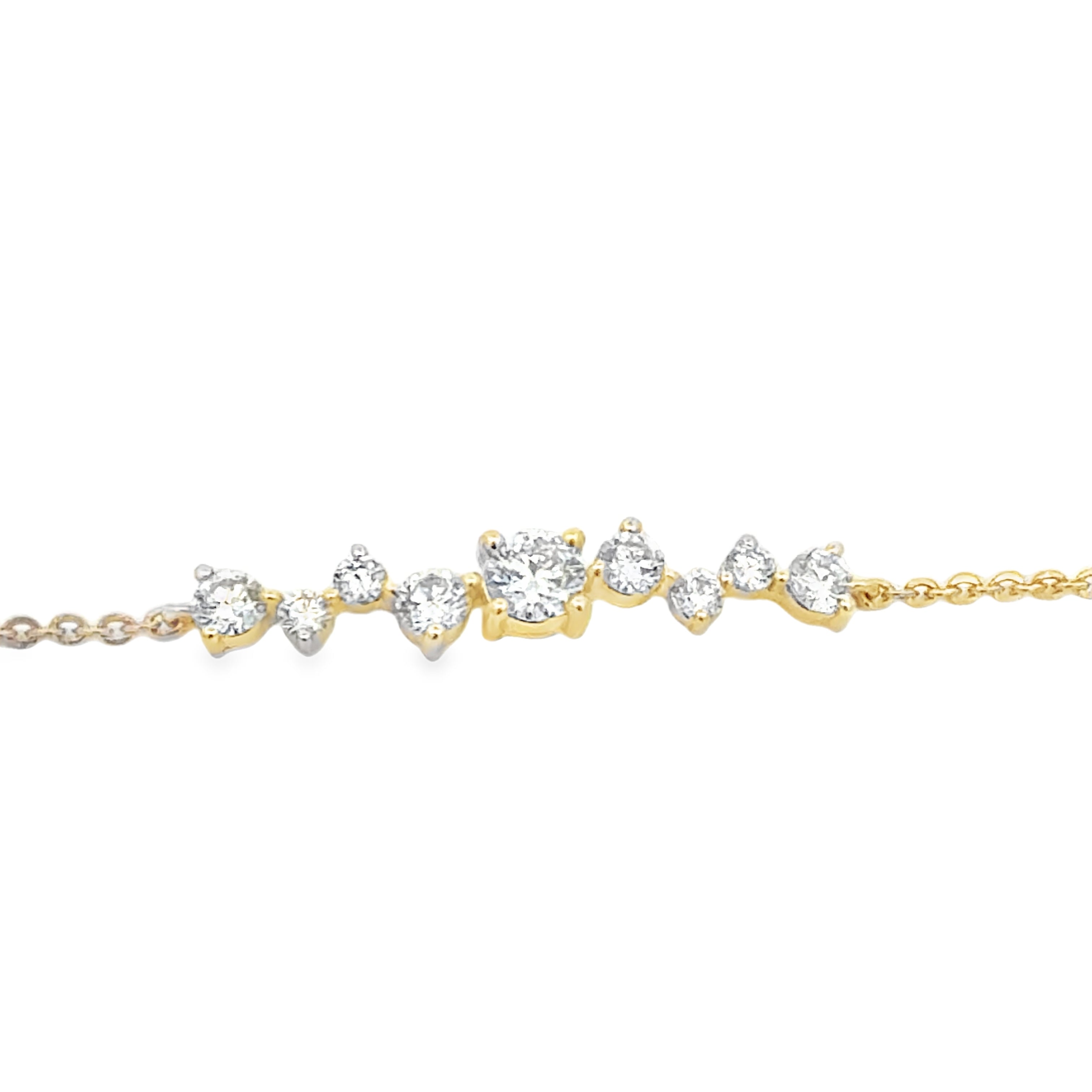 1.00ctw Lab Diamond Bubble Scatter Bracelet