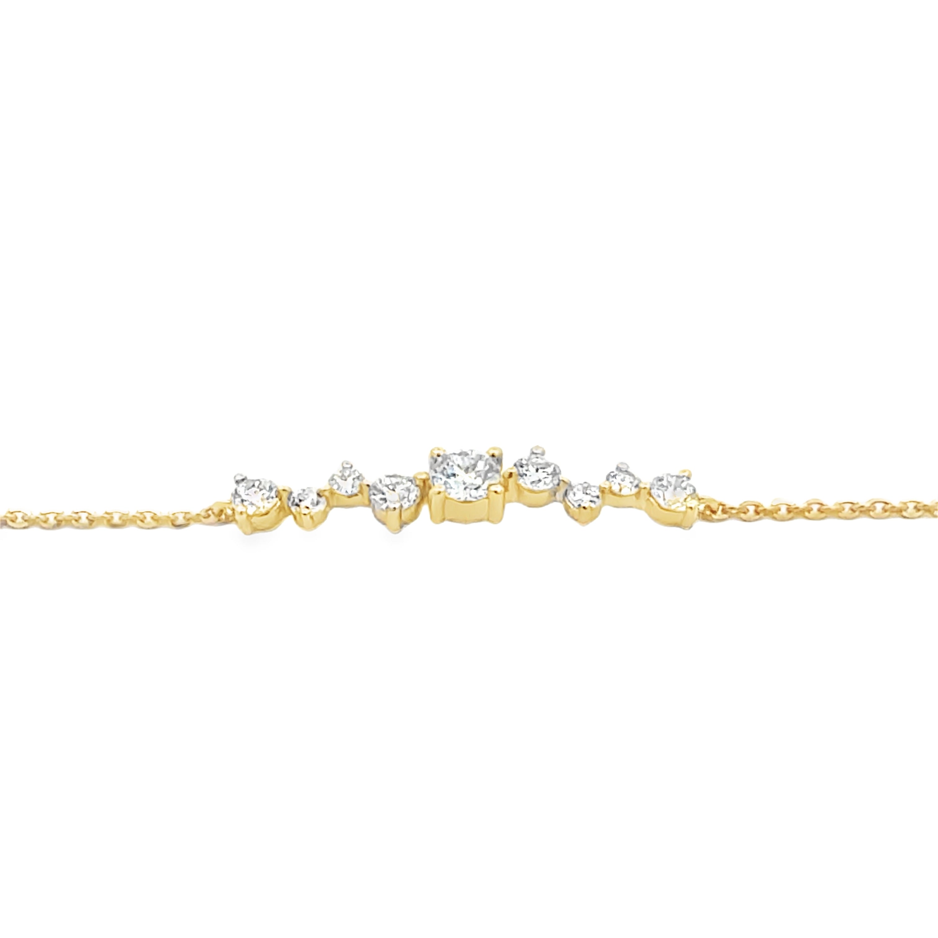 1.00ctw Lab Diamond Bubble Scatter Bracelet