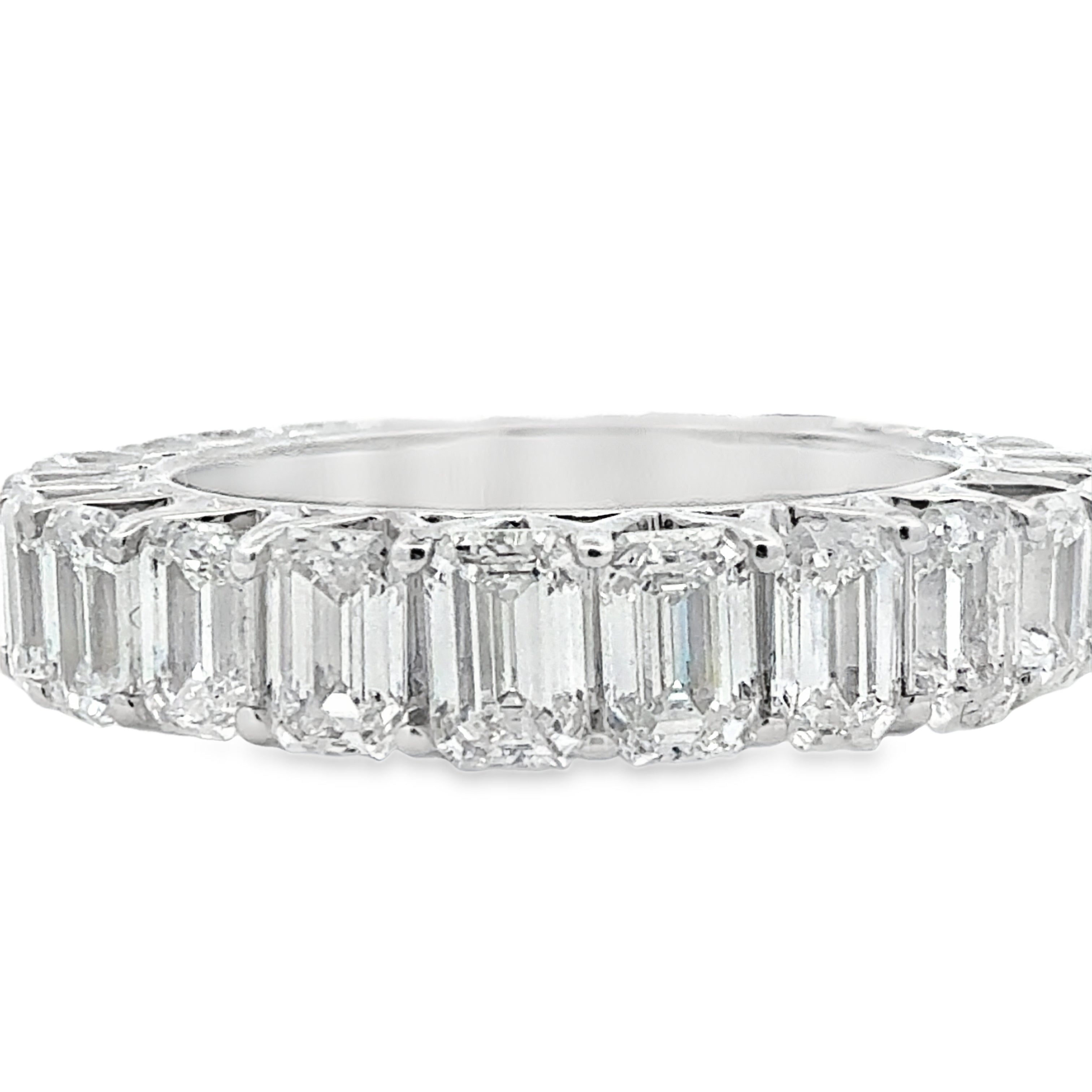 5.61CTW Emerald-Cut Lab Diamond Eternity Band (Size 6.75)