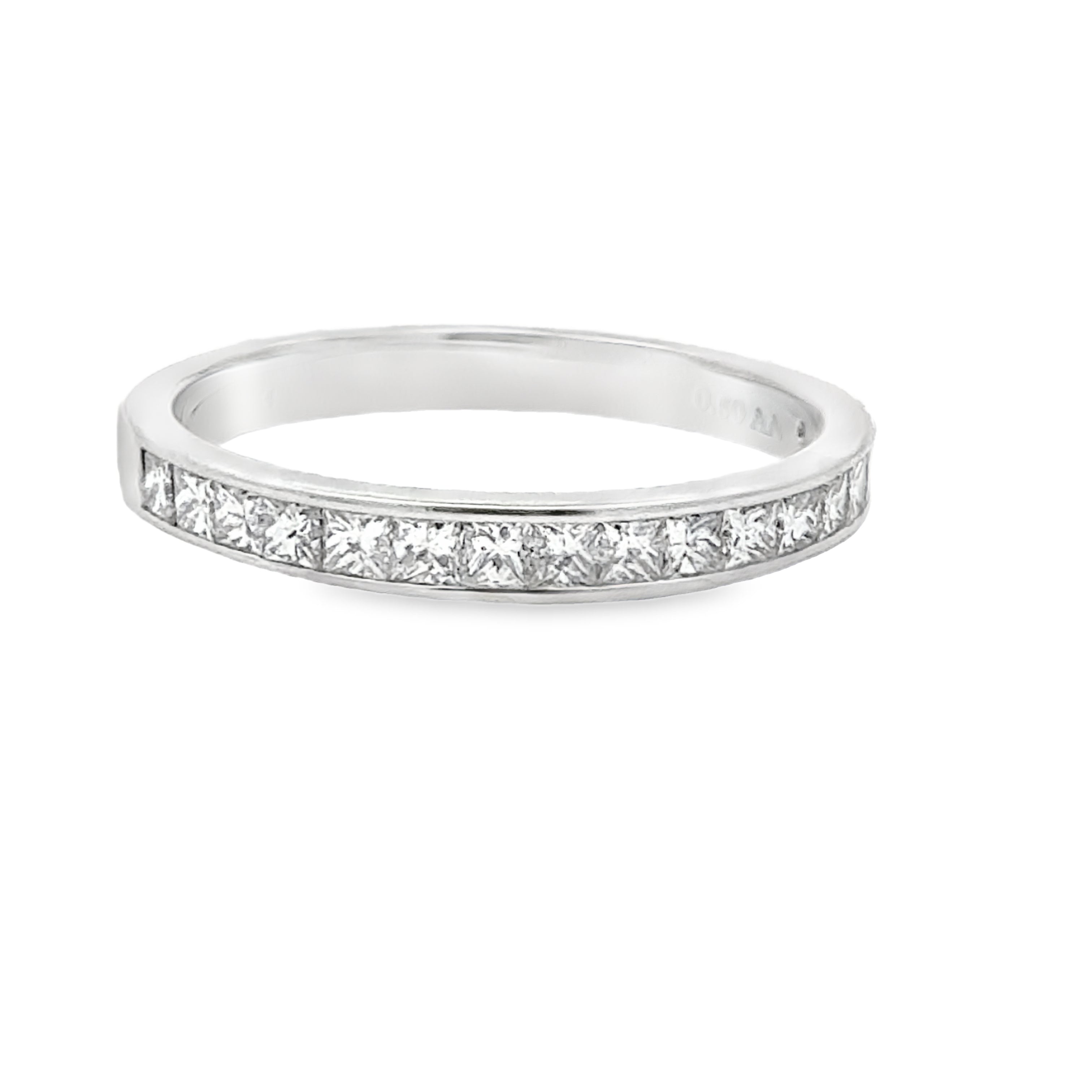 .50CTW Princess Cut Channel Set Band