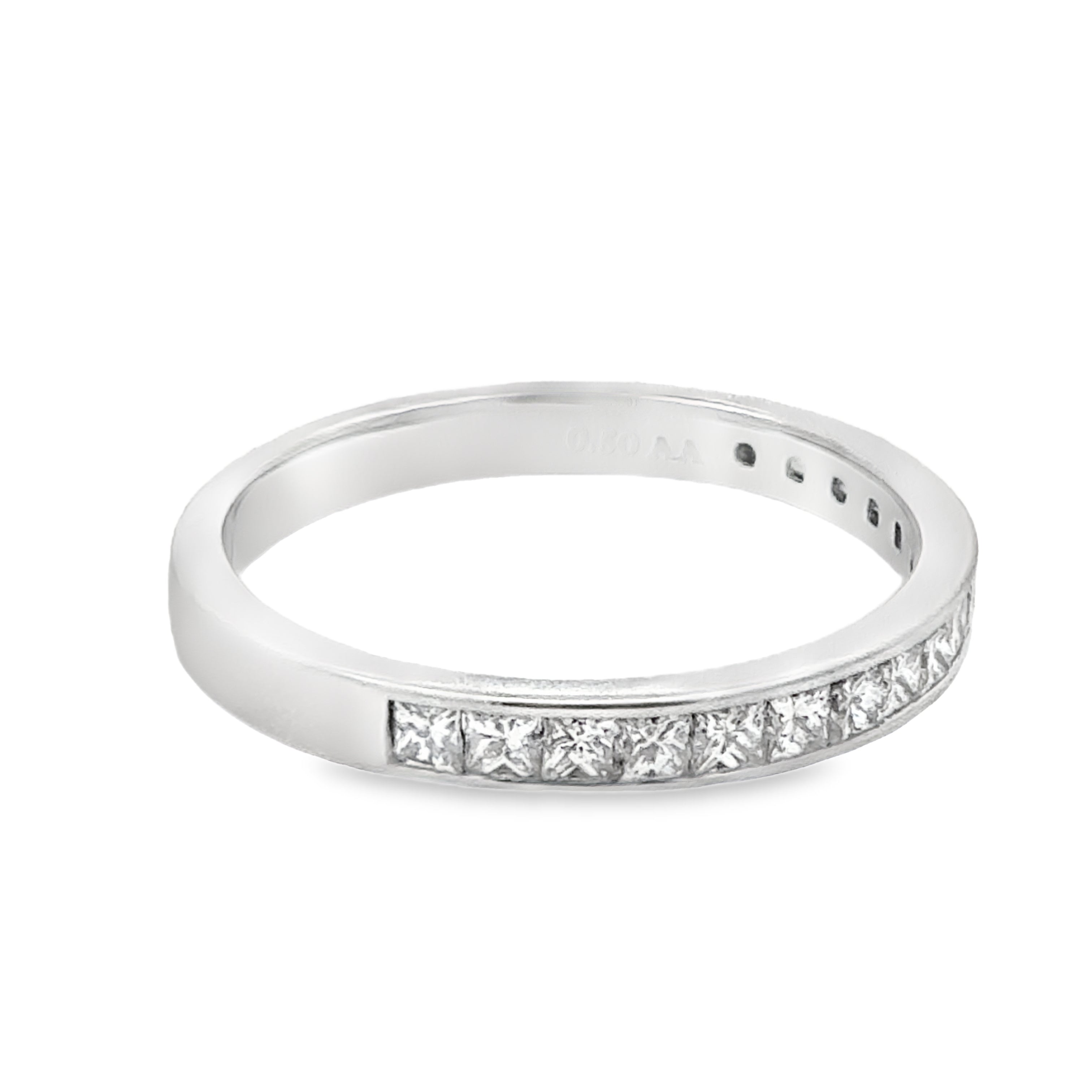 .50CTW Princess Cut Channel Set Band