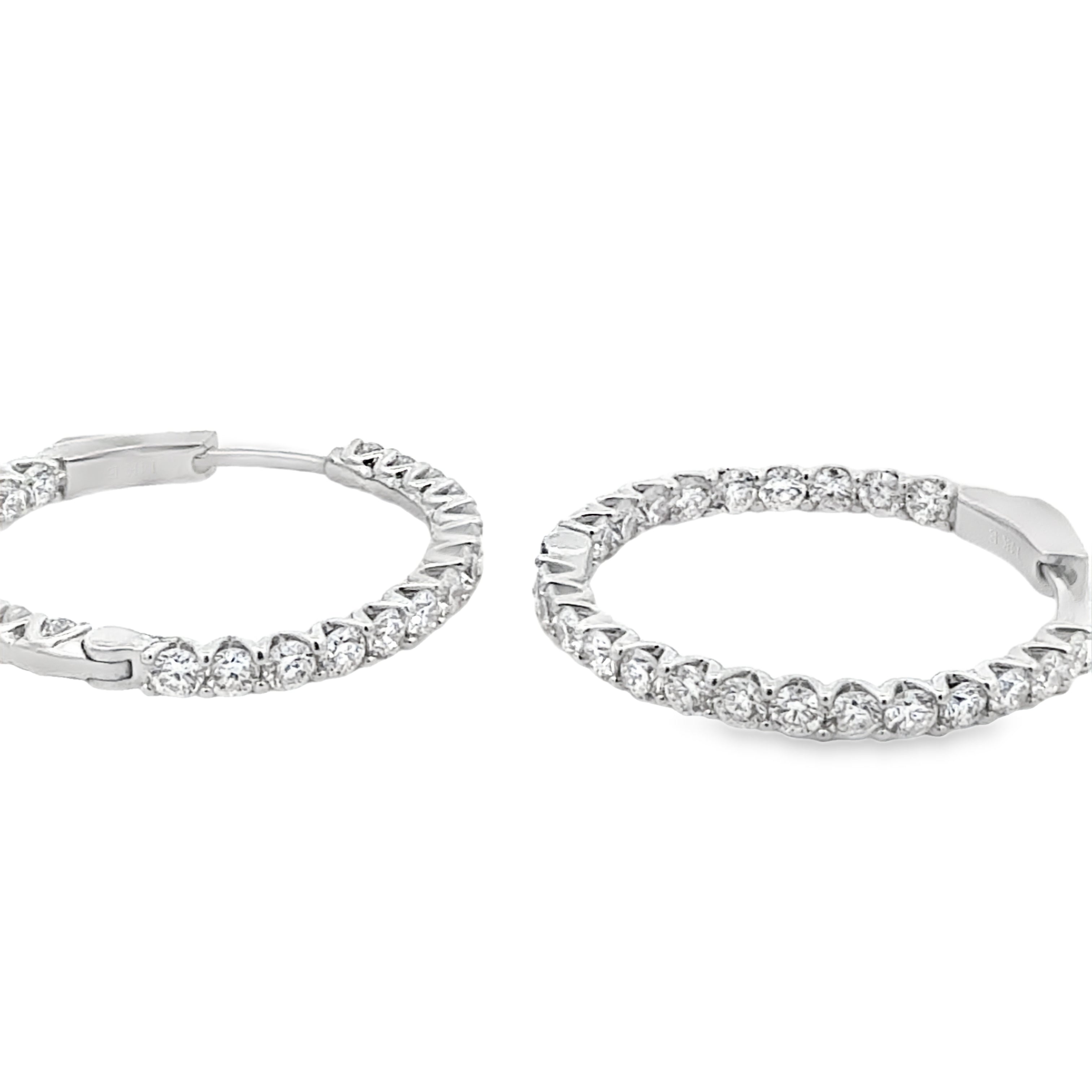 23.5mm Inside-Outside Lab Diamond Hoops