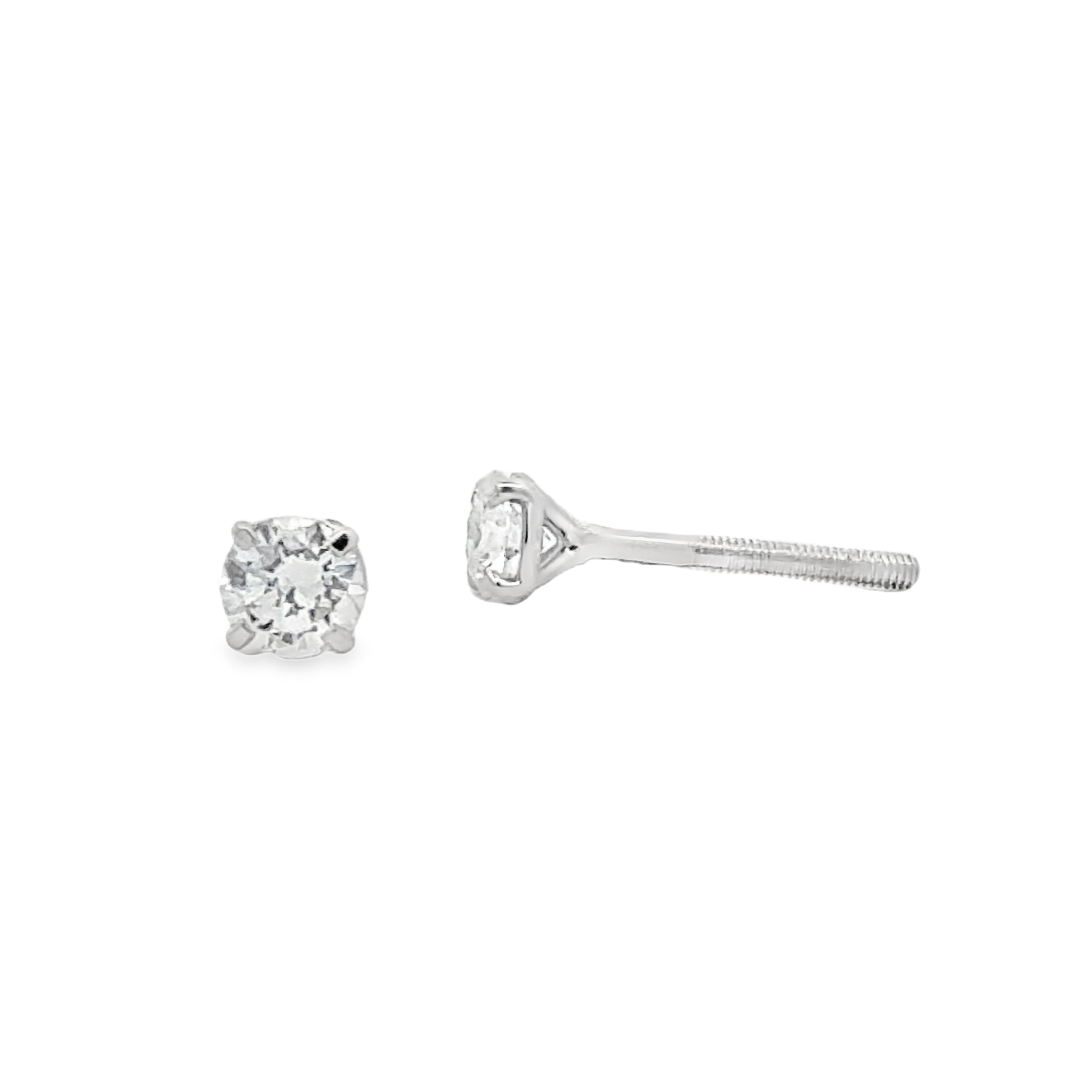 0.50ctw Lab Diamond Studs