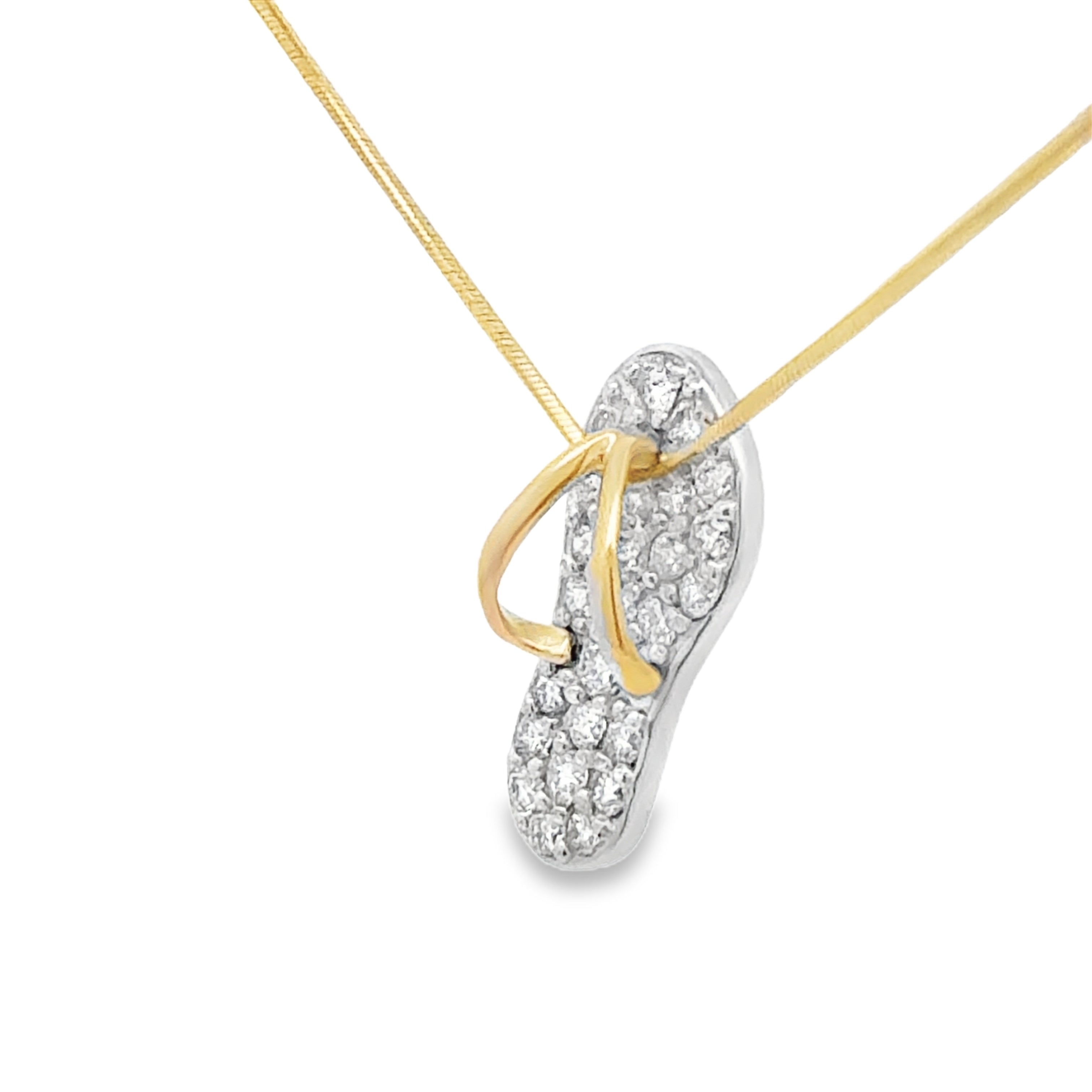 Two-Tone Sandal Pendant