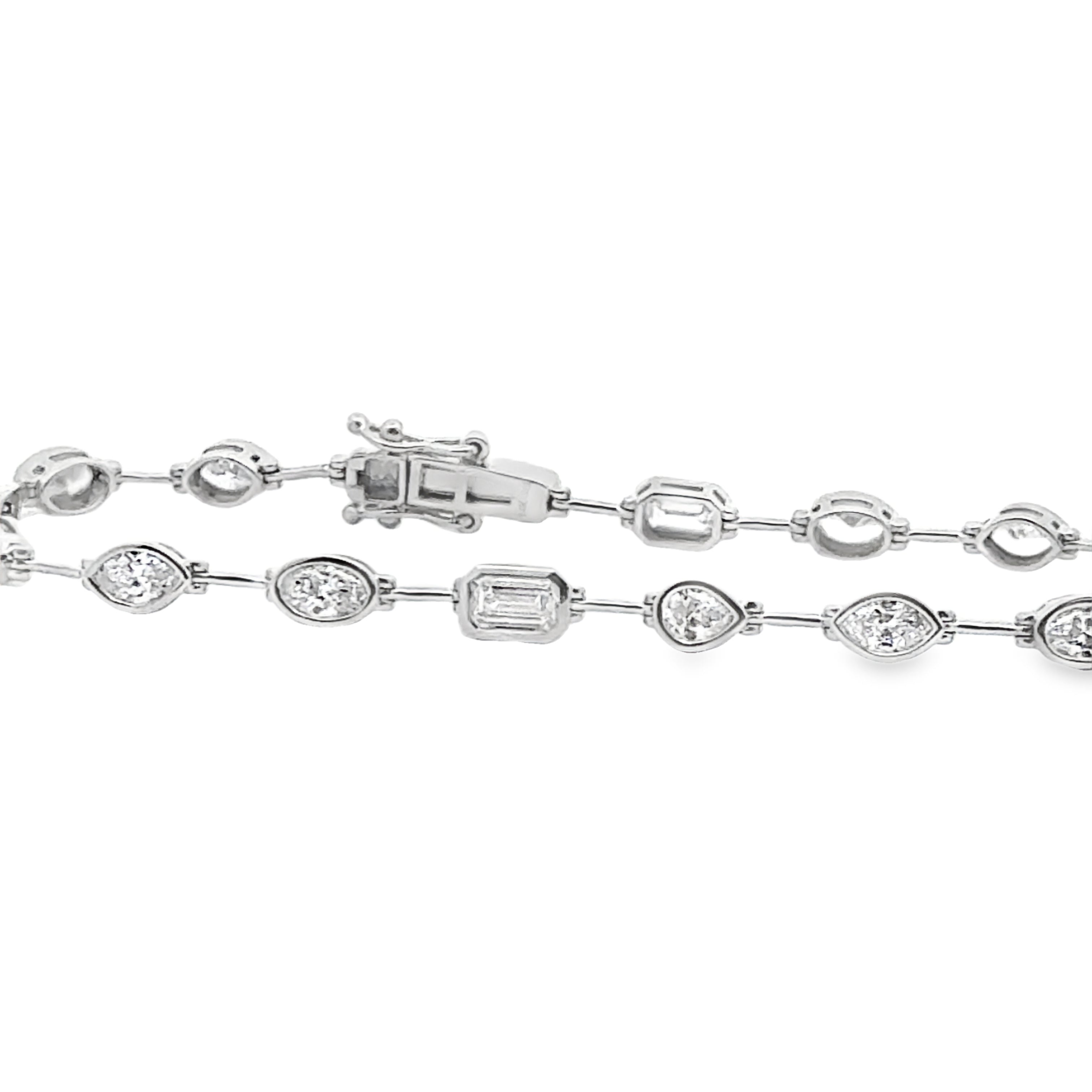 Multi Stone Bezel Bracelet