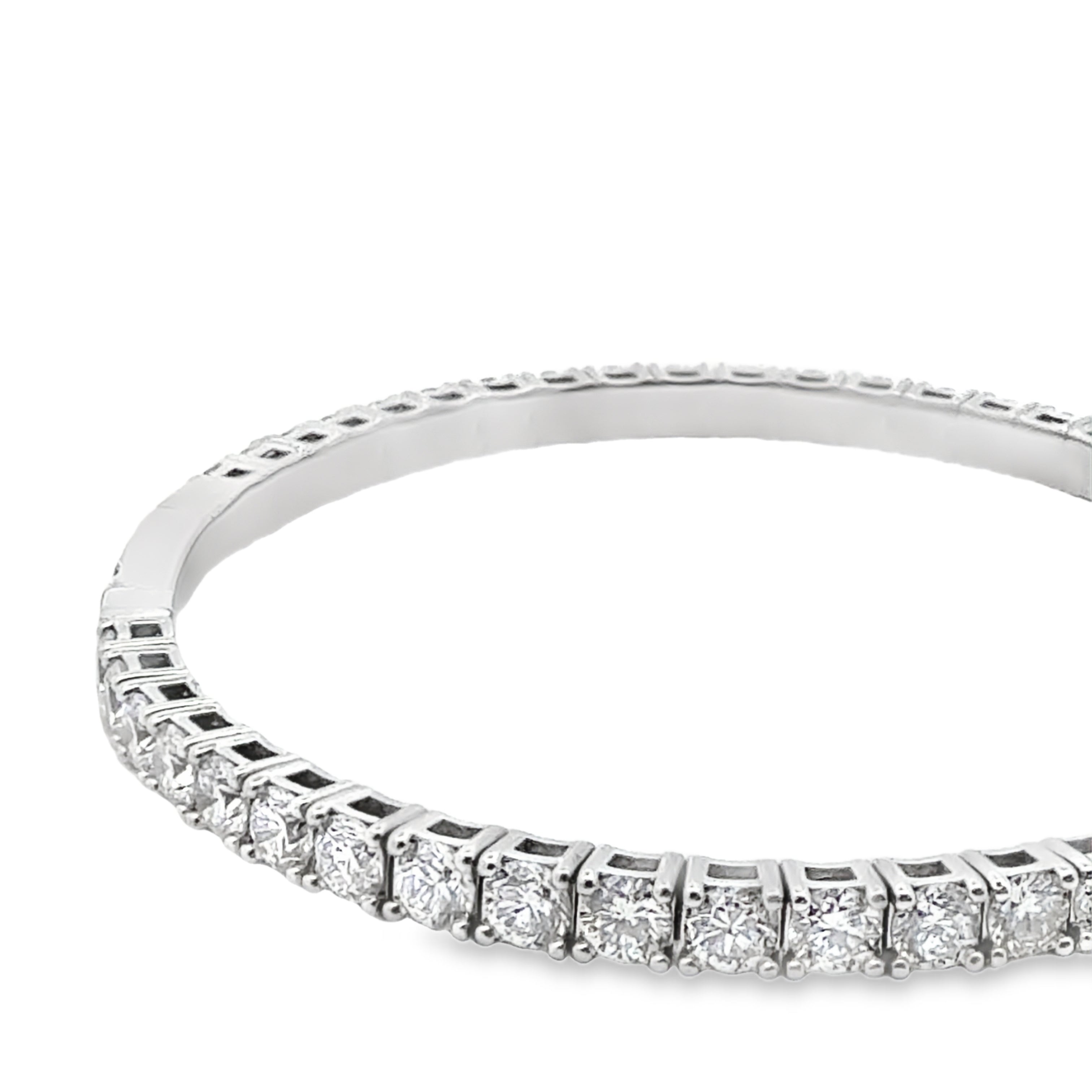 6.61ctw Lab Diamond Full Flexi Bangle