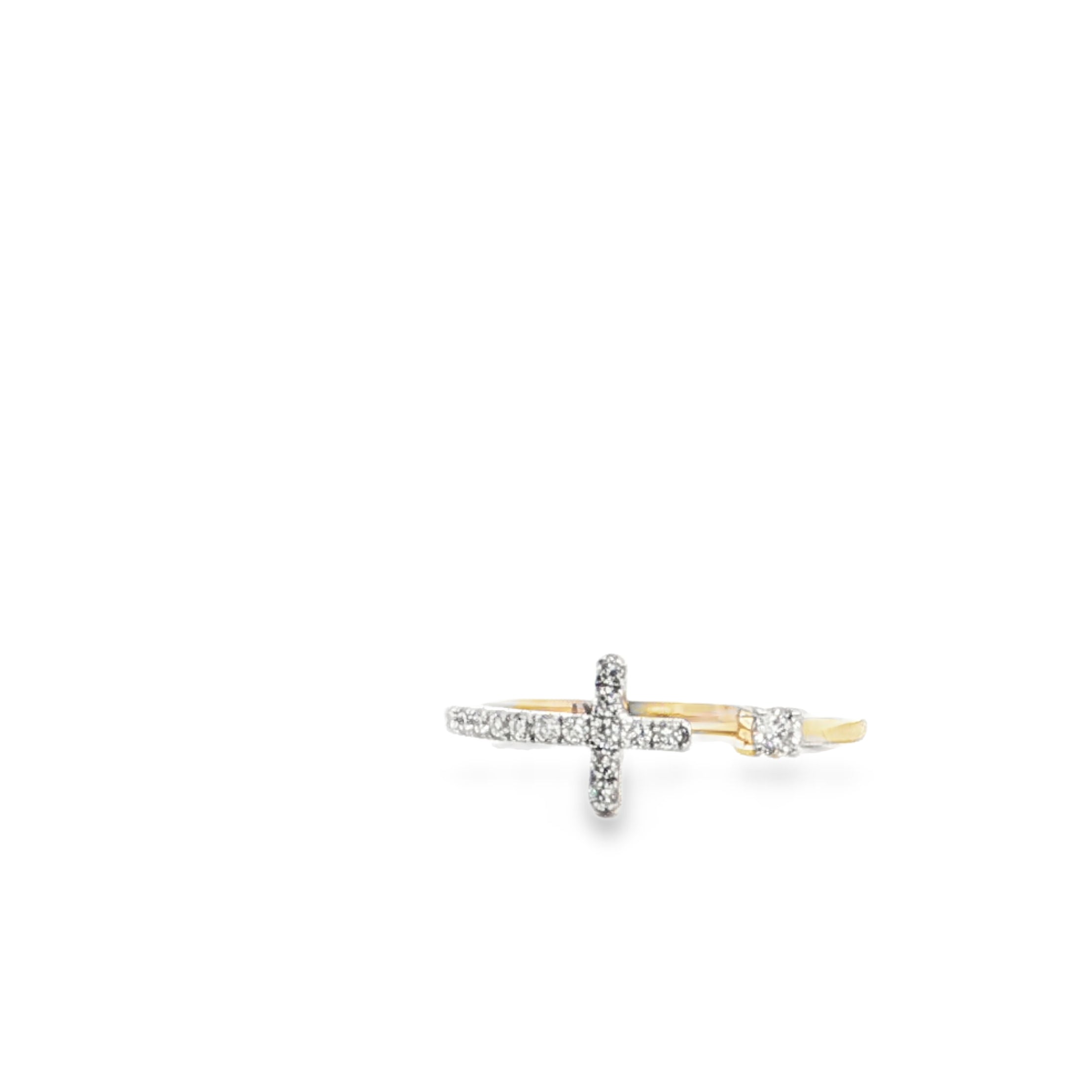 Pavé Open Cross Ring