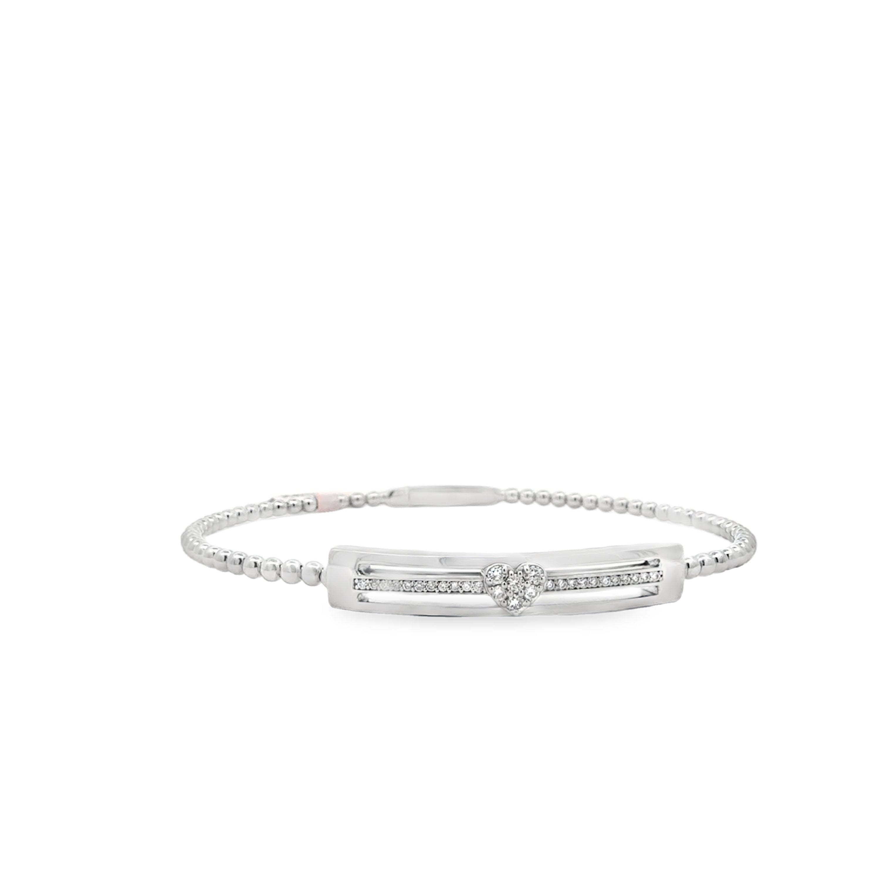 Moving Heart Flexible Bangle