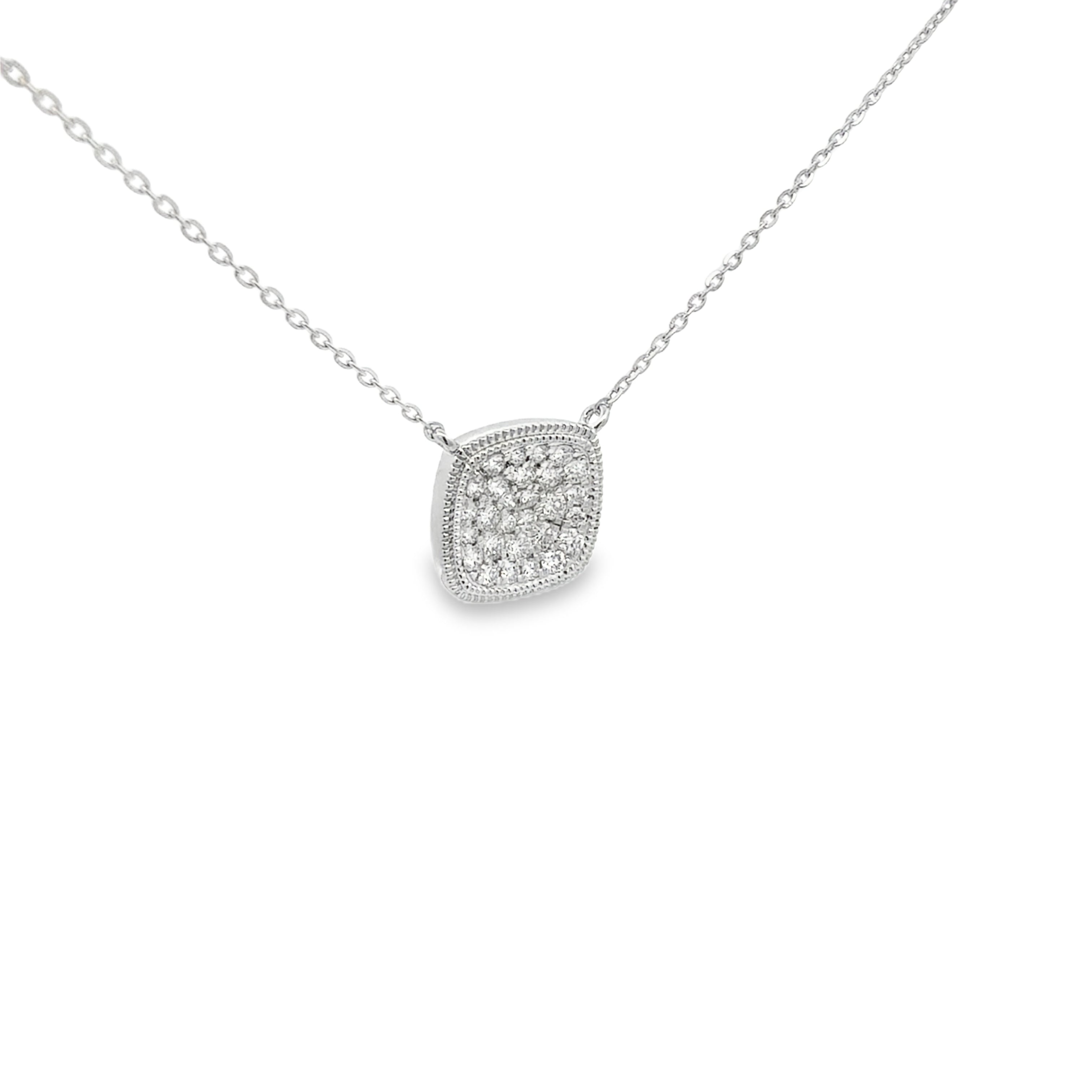 Pavé Square Necklace