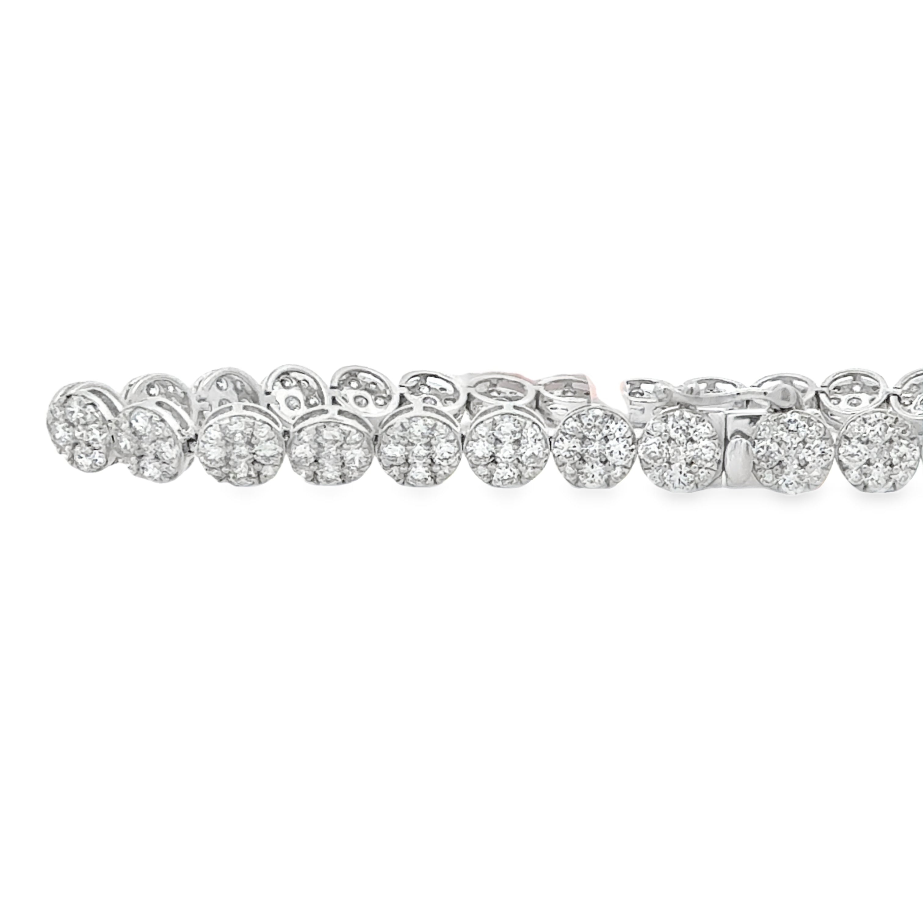 Pavé Round Link Bracelet