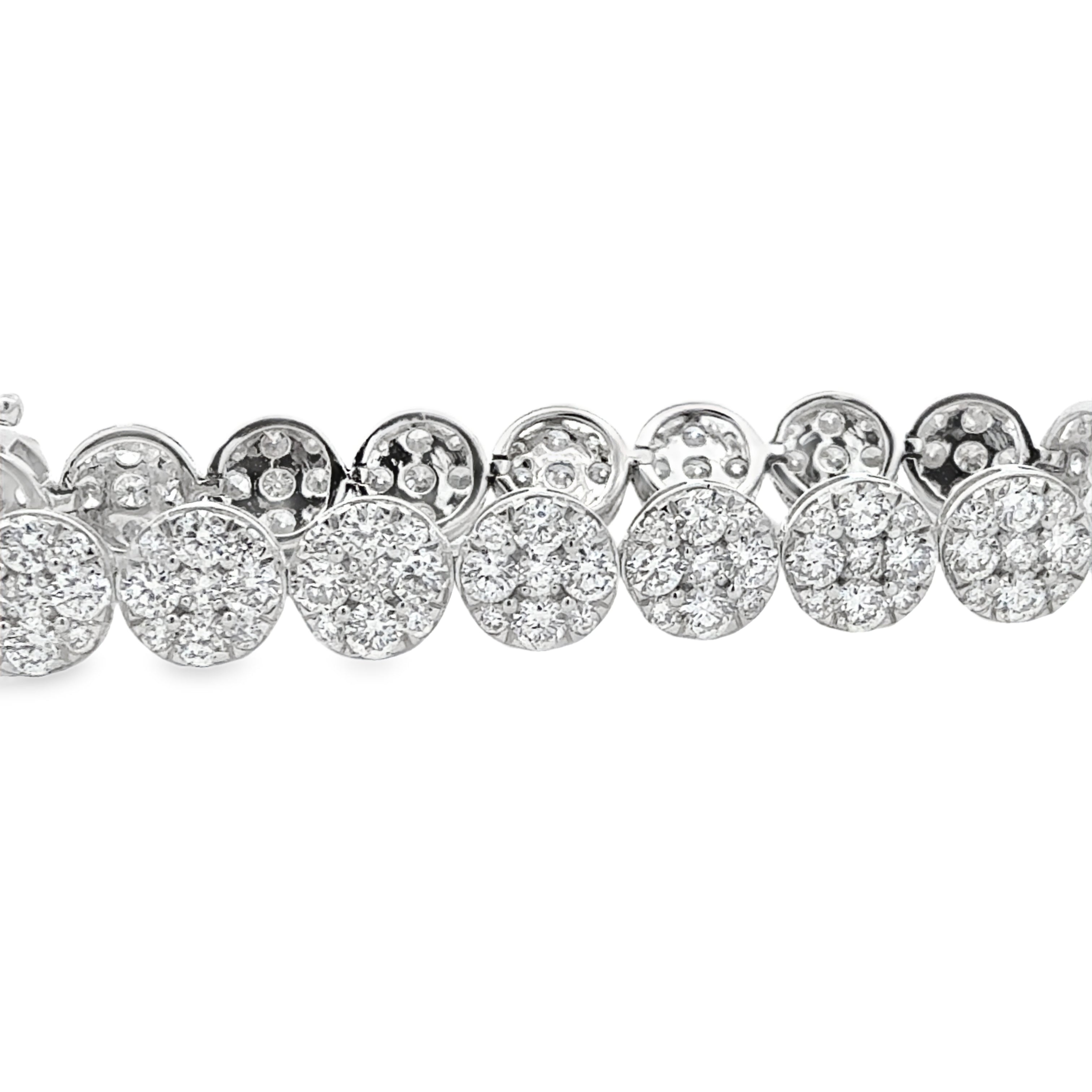 Pavé Round Link Bracelet