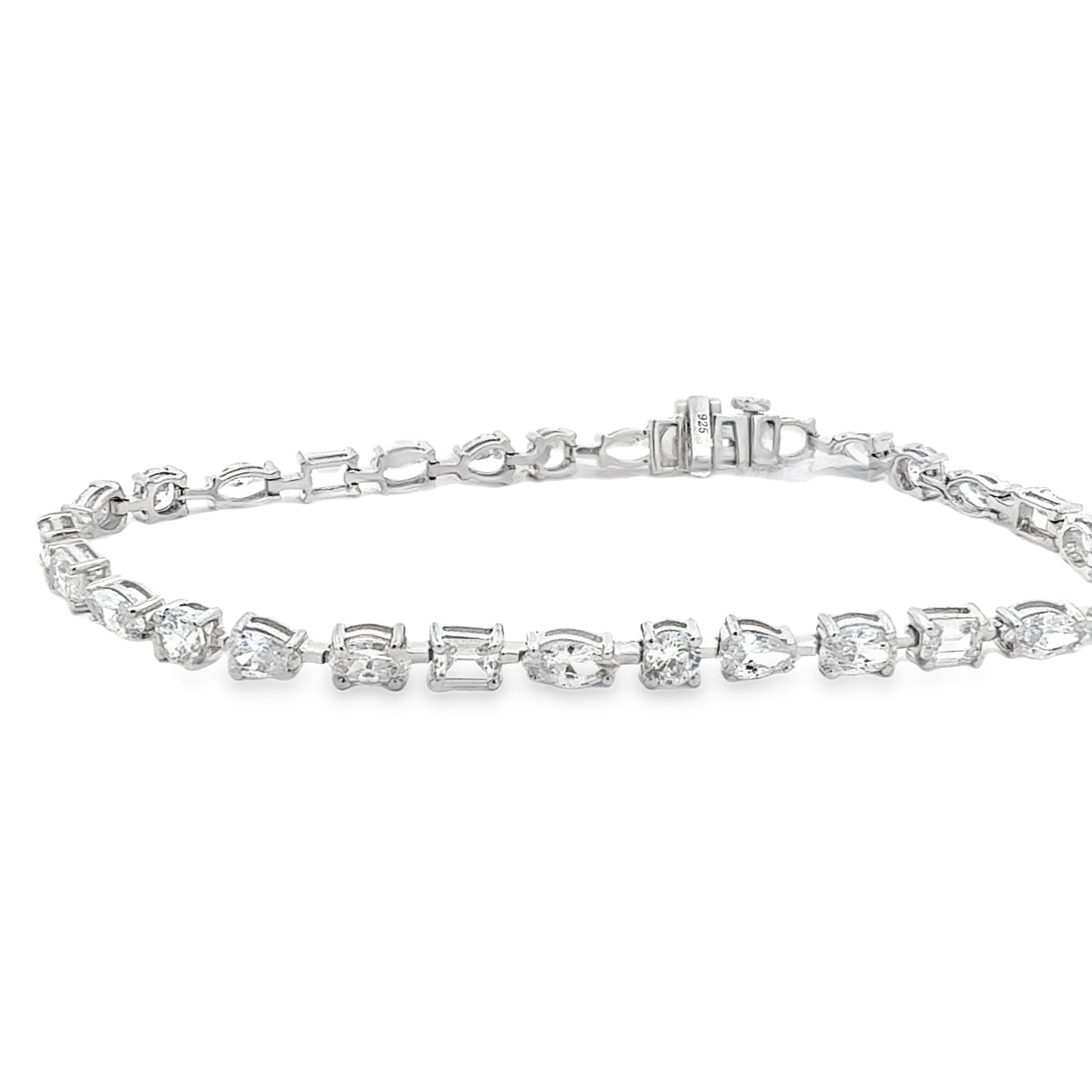 Multi-shape Tennis Bracelet