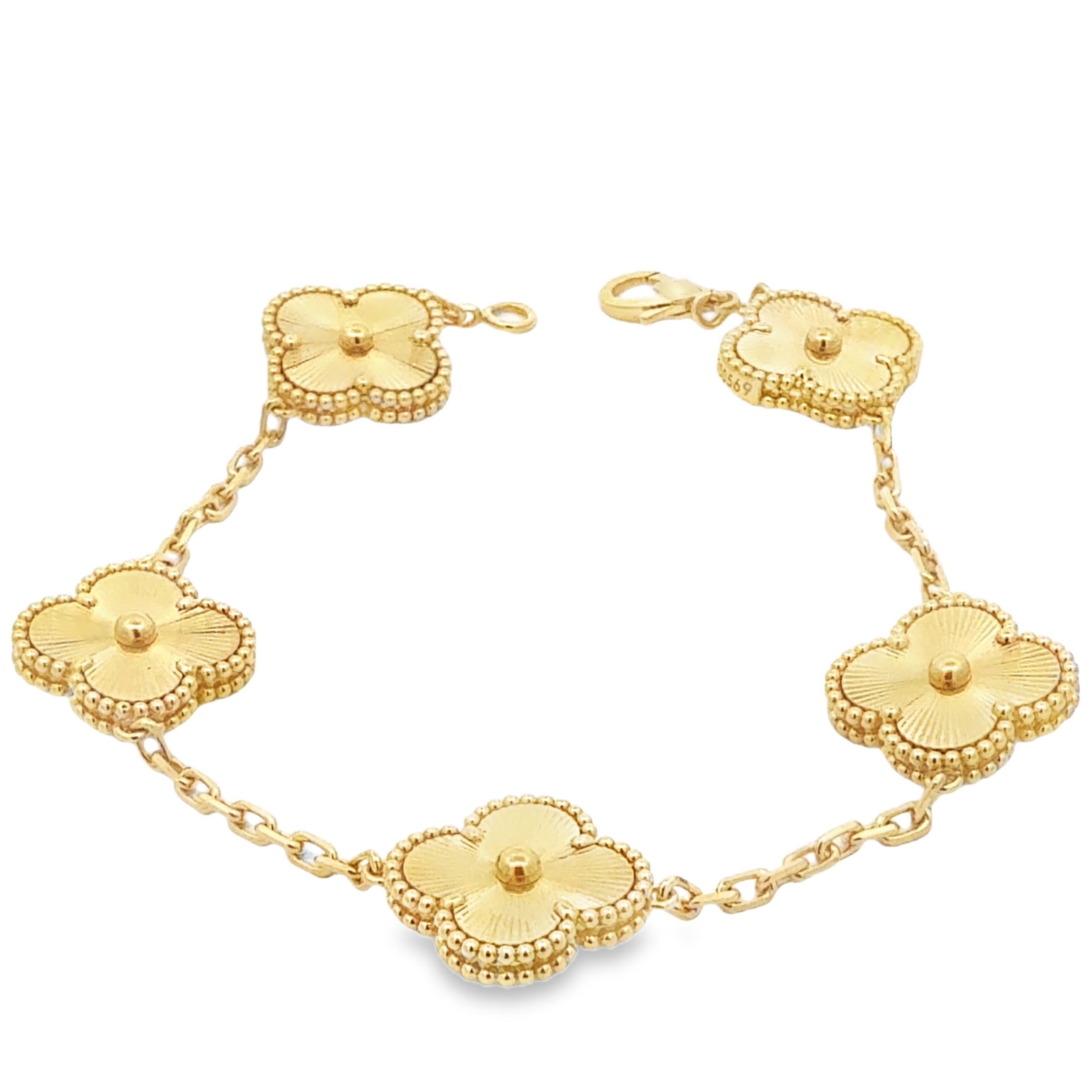 Flower “Motif” Link Bracelet