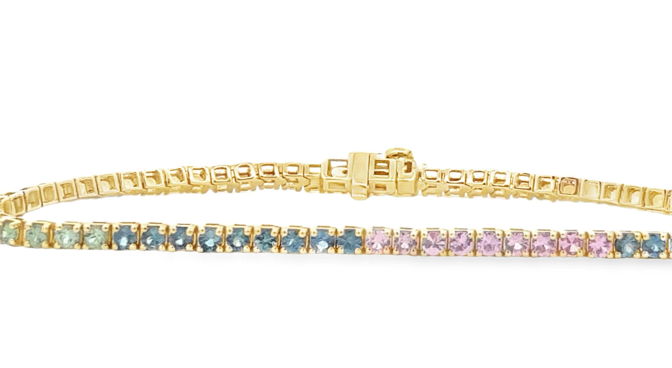Rainbow Tennis Bracelet