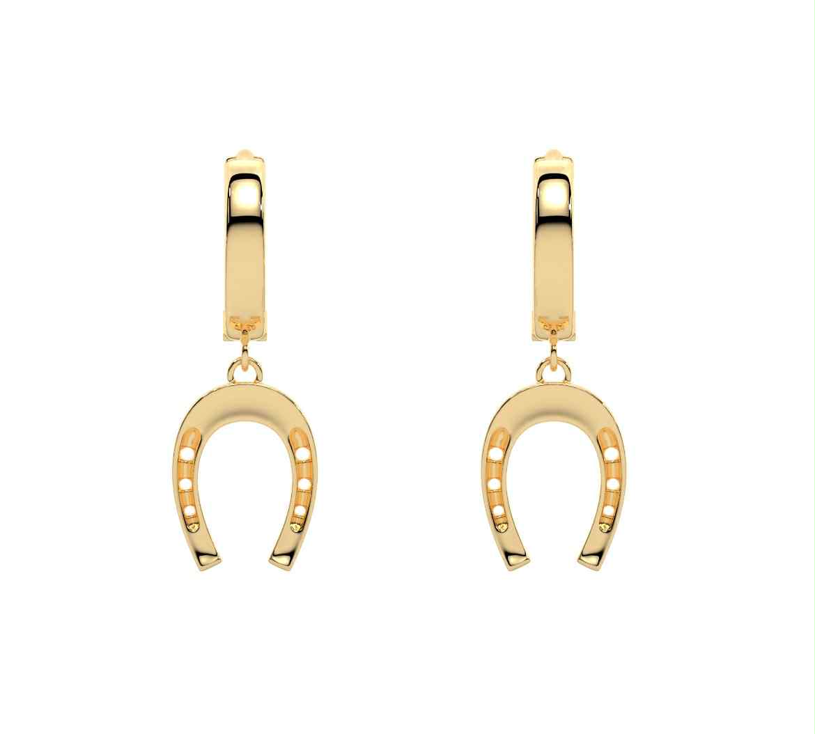 Horseshoe Dangle Earrings