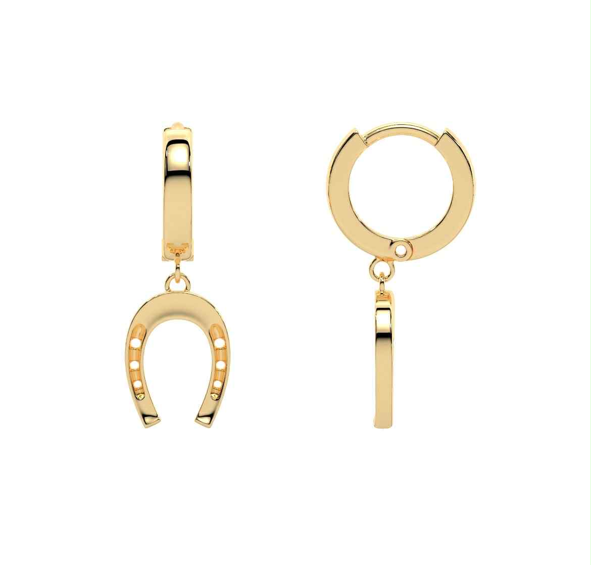 Horseshoe Dangle Earrings