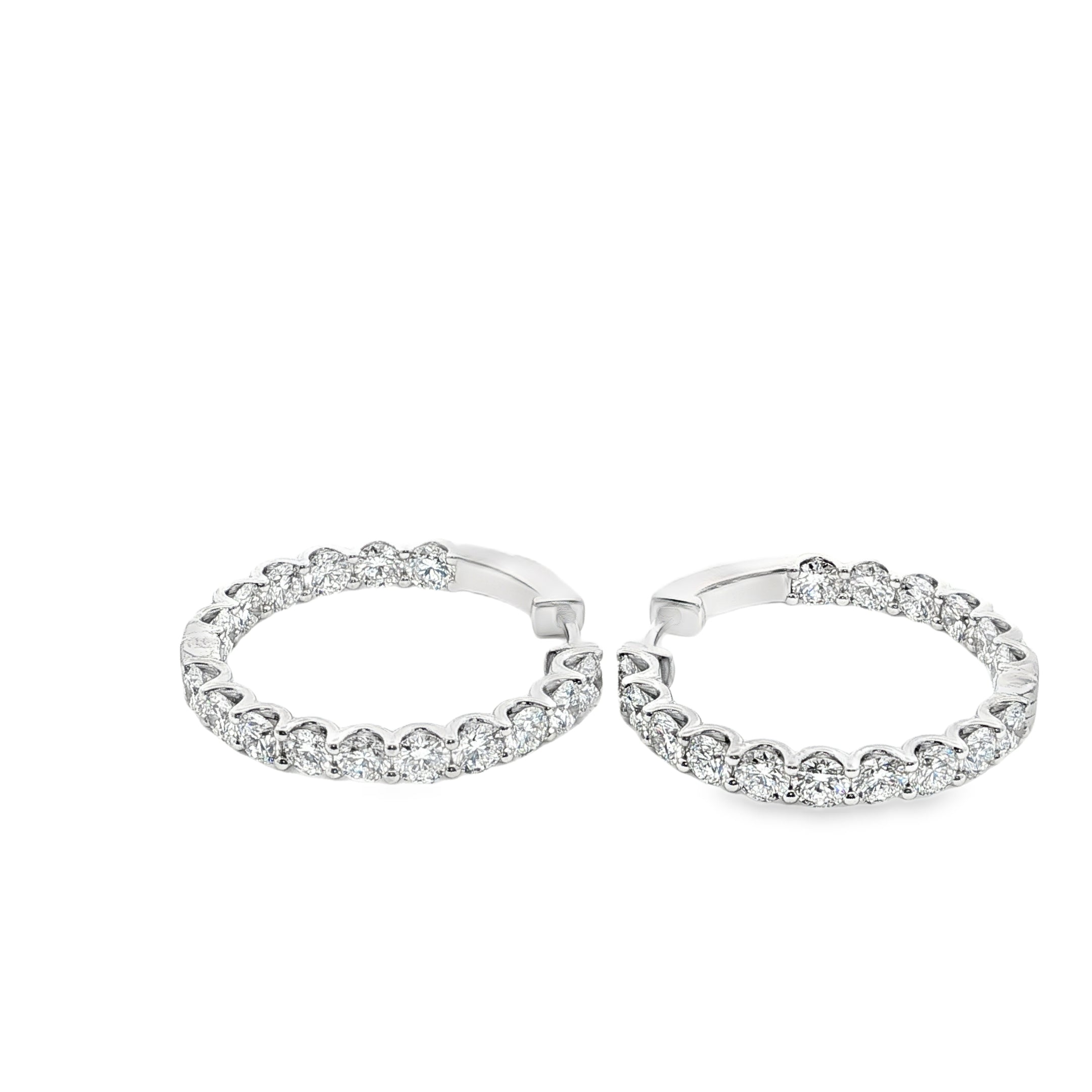 4.00ctw Inside-Outside Hoops