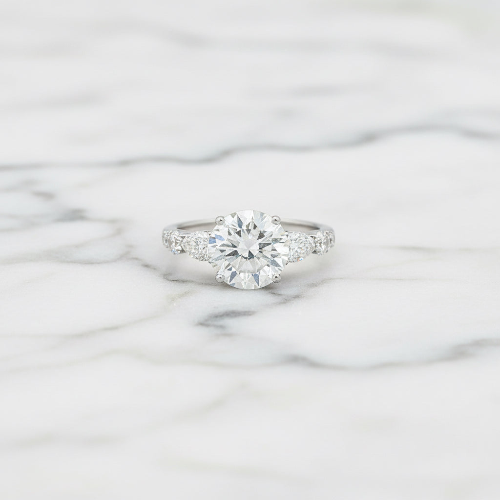 2.01ct Round Accented Ring