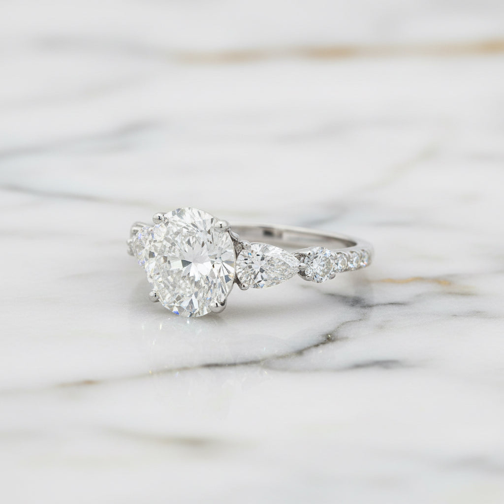 2.01ct Round Accented Ring