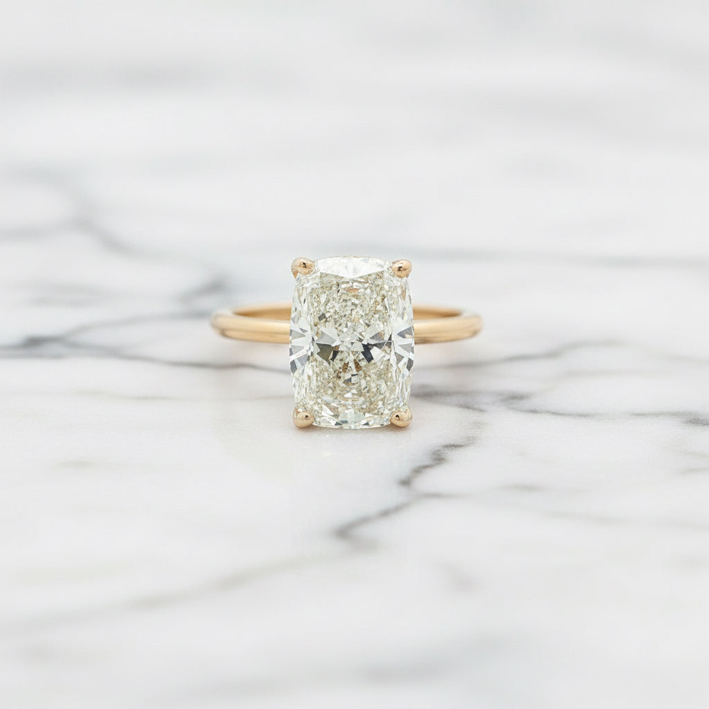 4.06ct Cushion Solitaire