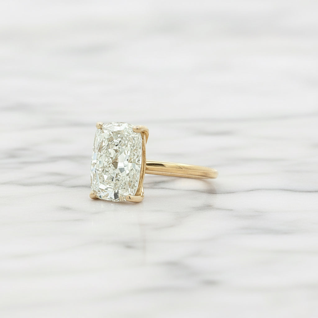 4.06ct Cushion Solitaire